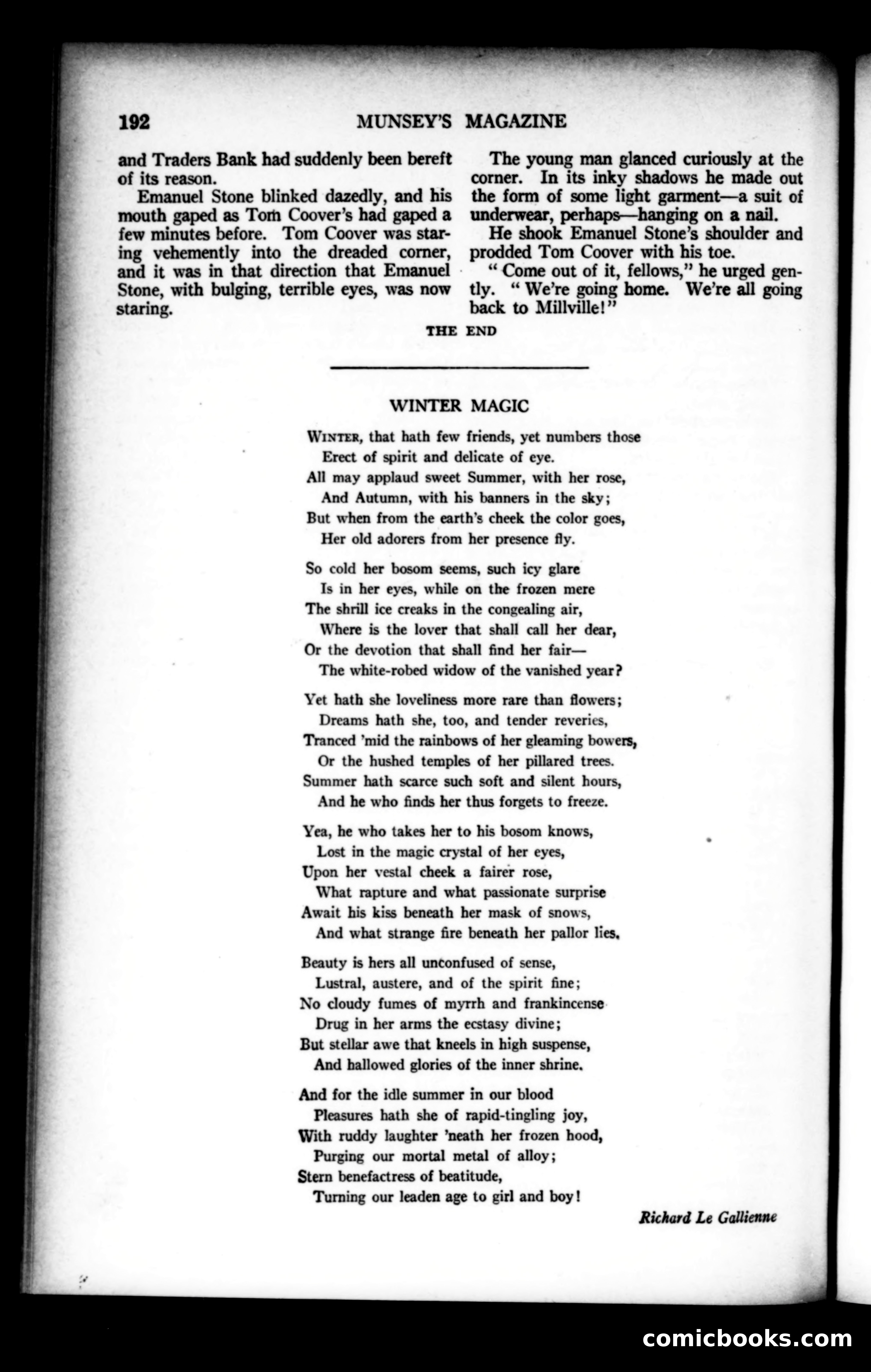 Munsey's Magazine, February 1923 — page 192 of 192