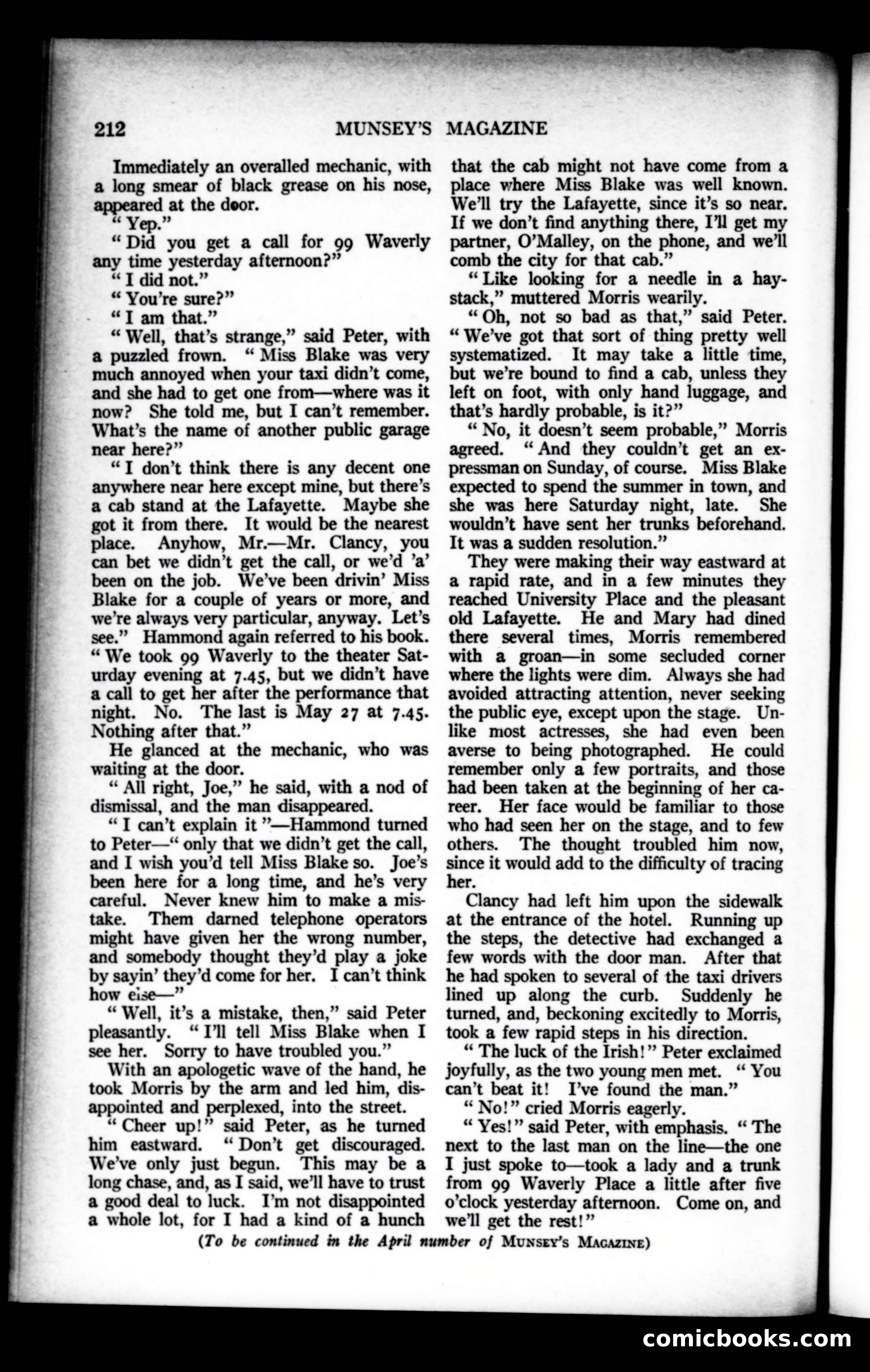 Munsey's Magazine, March 1923 — page 20 of 192