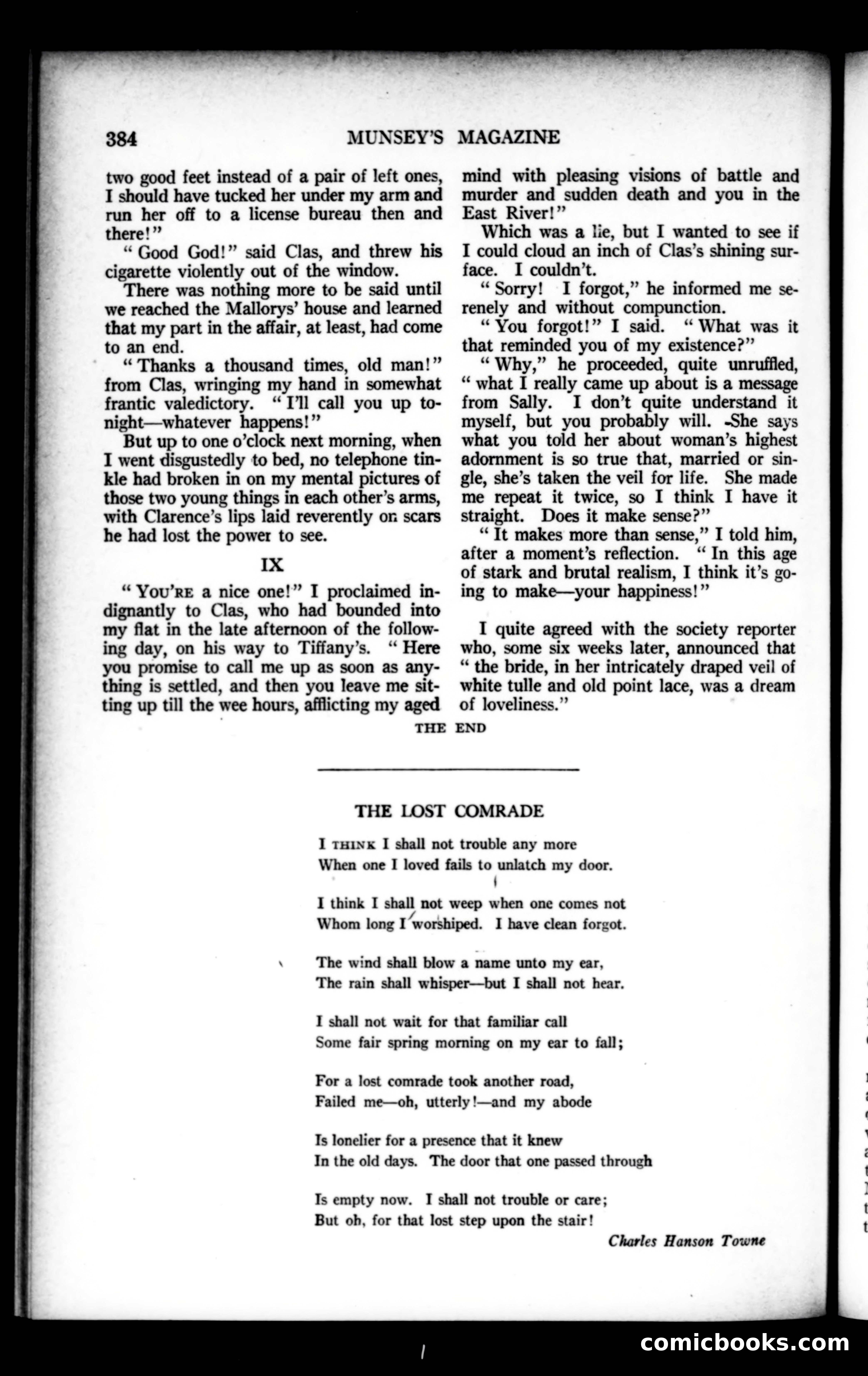 Munsey's Magazine, March 1923 — page 192 of 192