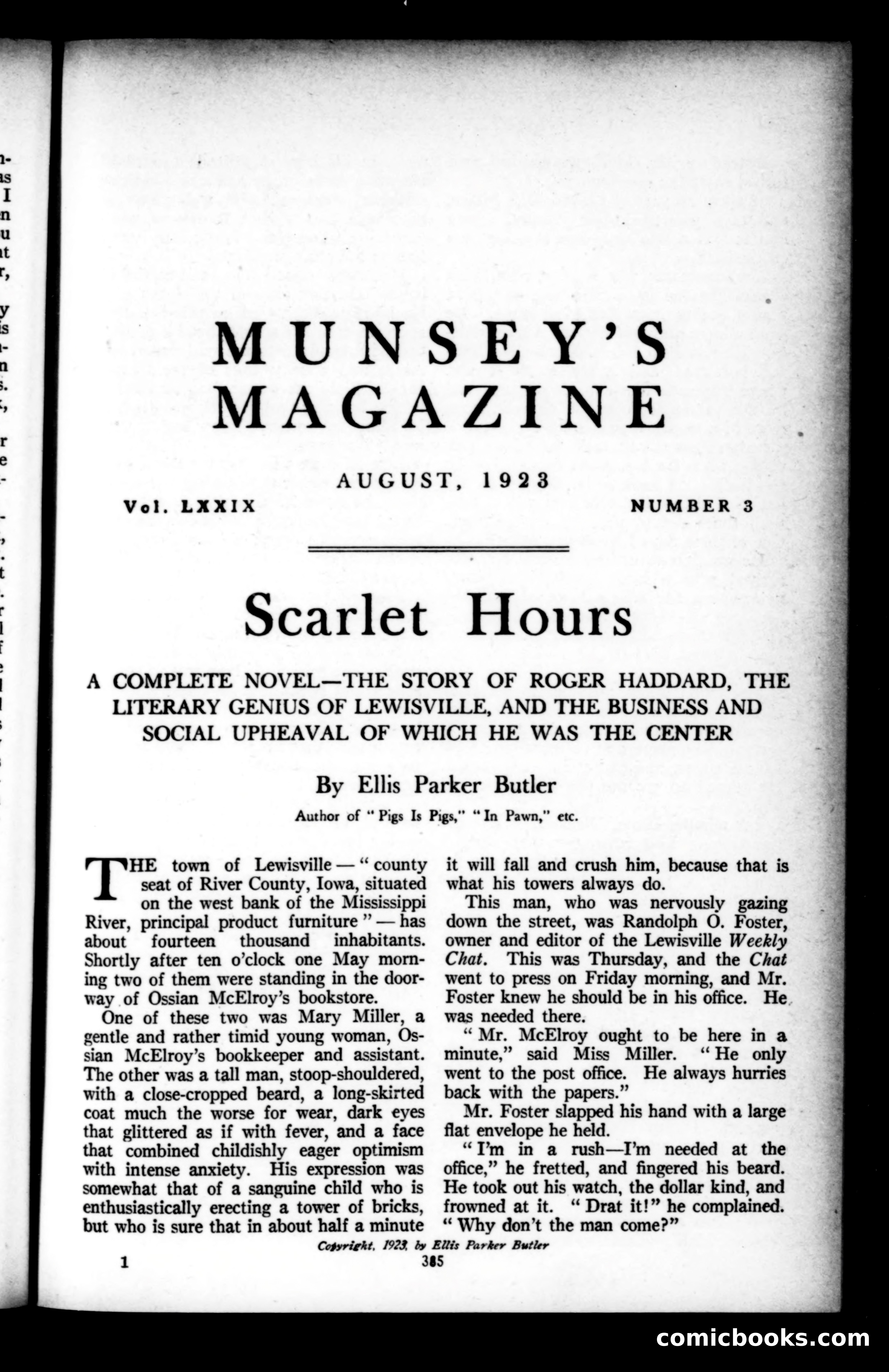 Munsey's Magazine, August 1923 — page 1 of 192