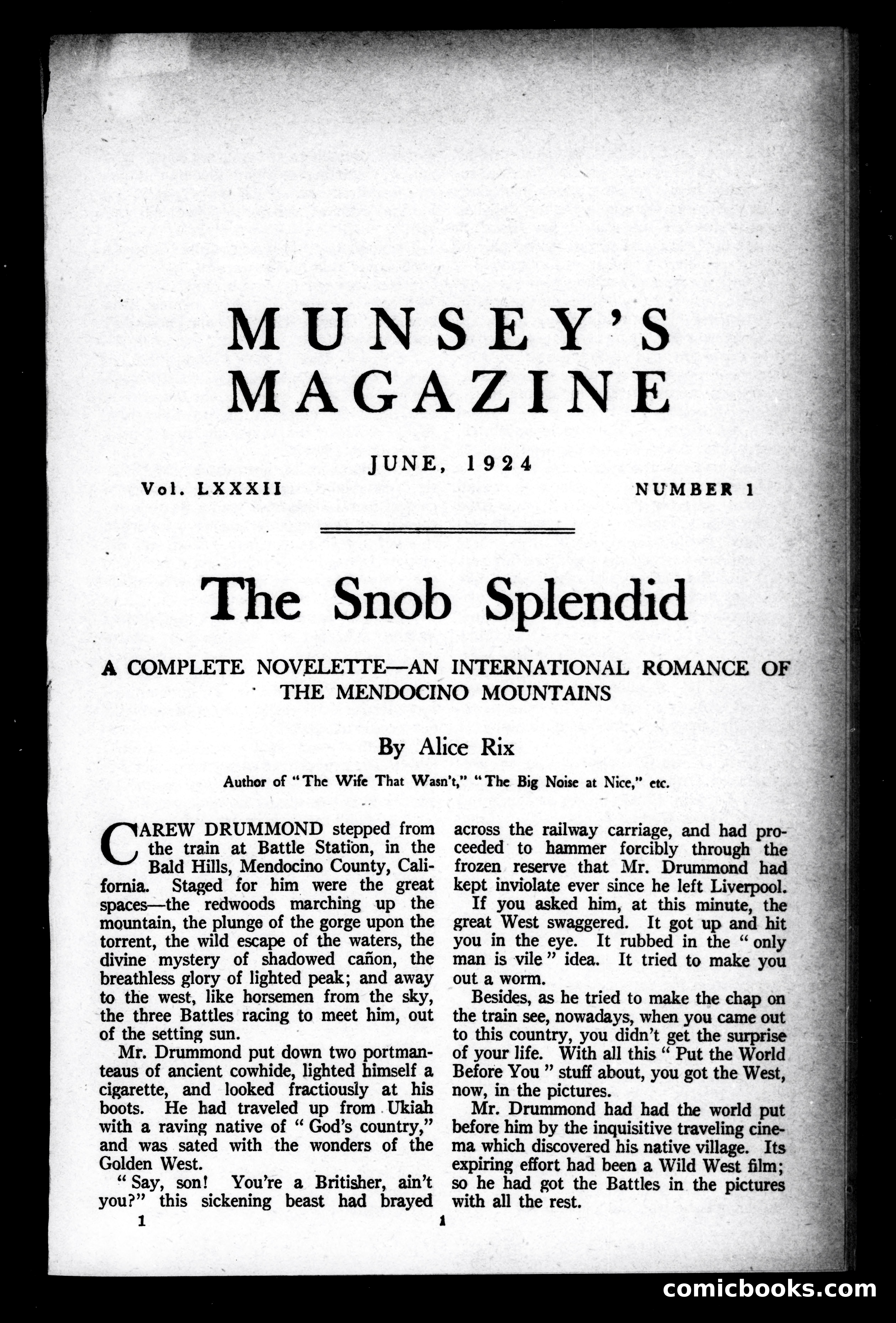 Munsey's Magazine, June 1924 — page 1 of 192