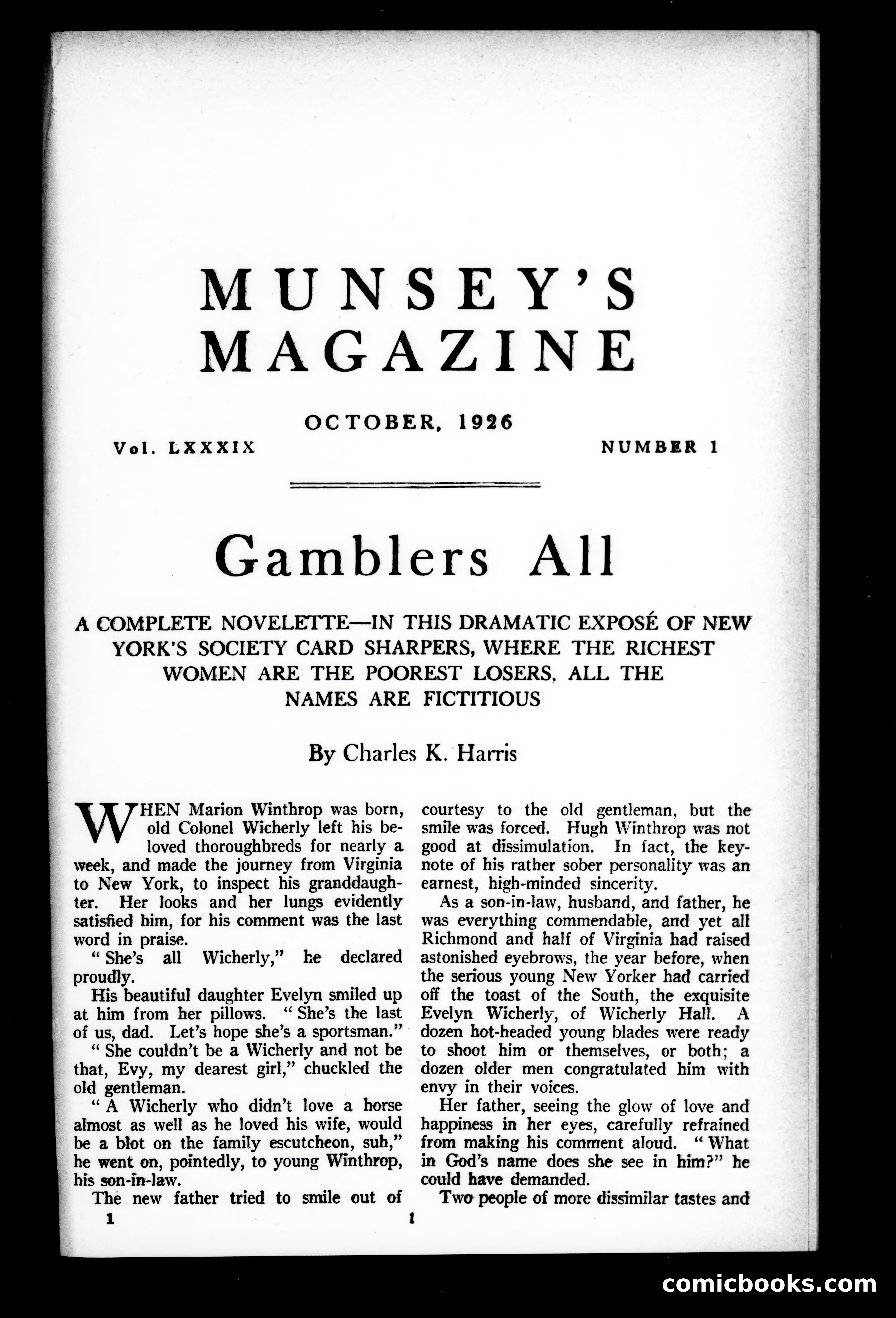 Munsey's Magazine, October 1926 — page 1 of 192
