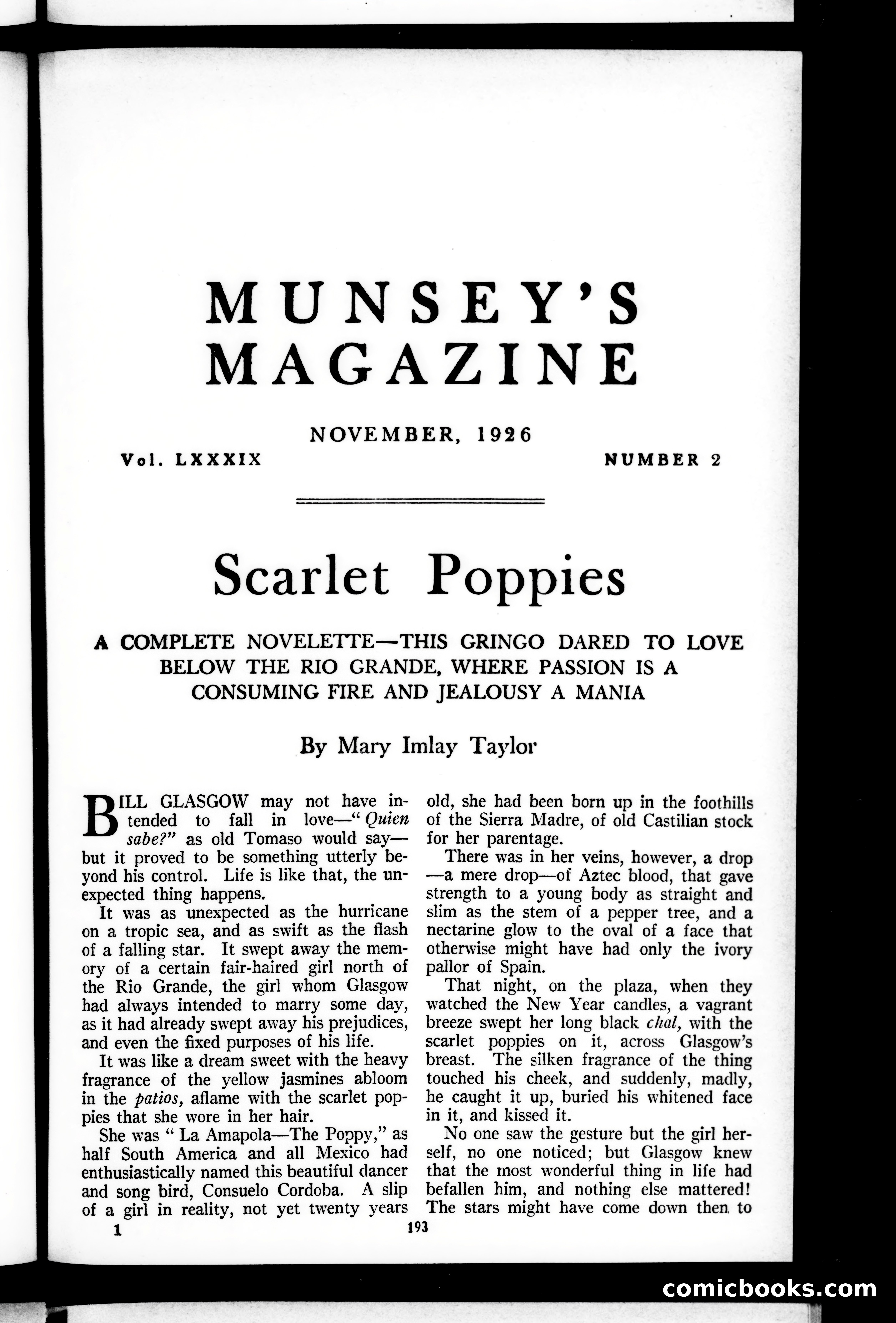 Munsey's Magazine, November 1926 — page 1 of 192