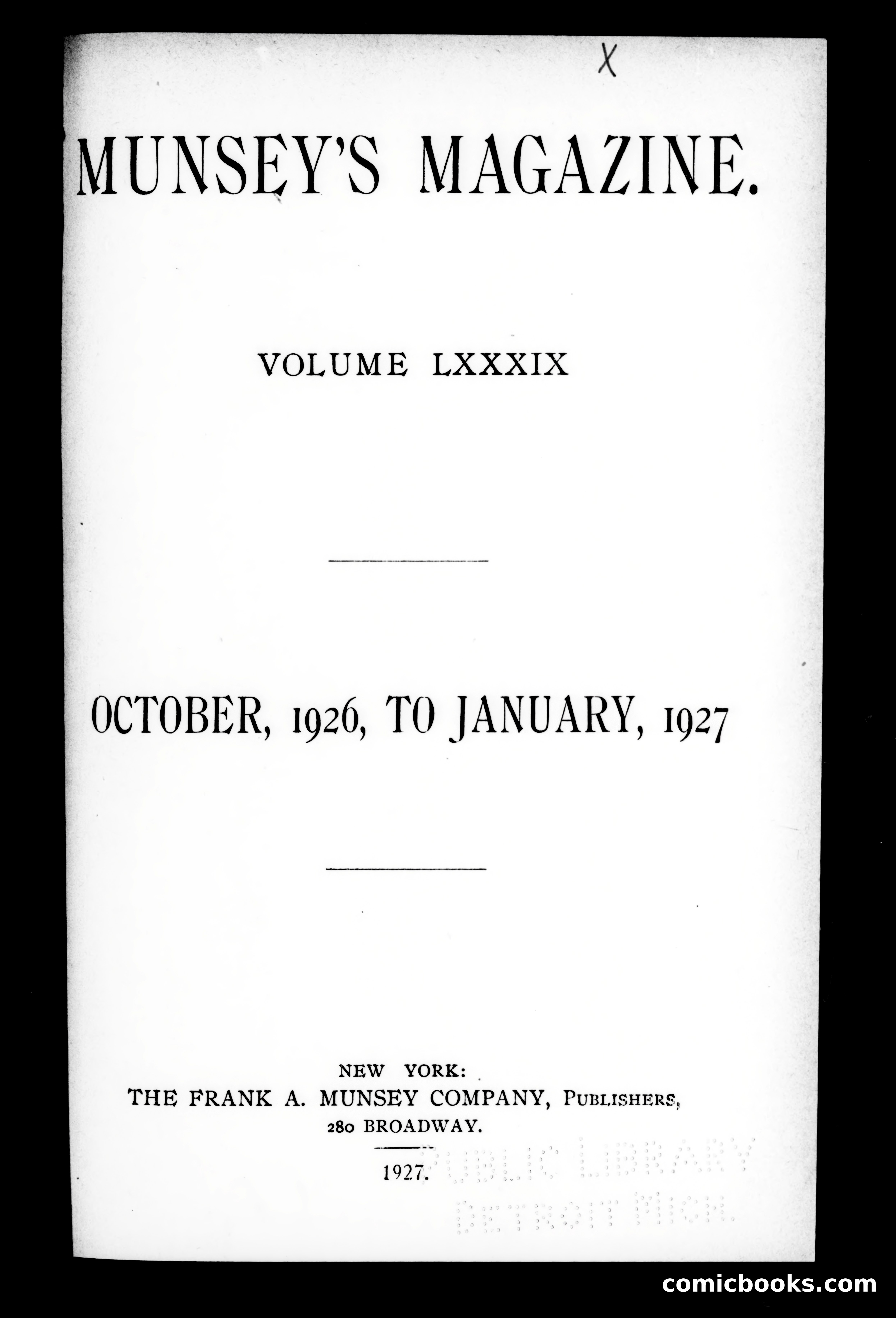 Munsey's Magazine, Volume LXXIX — page 1 of 5
