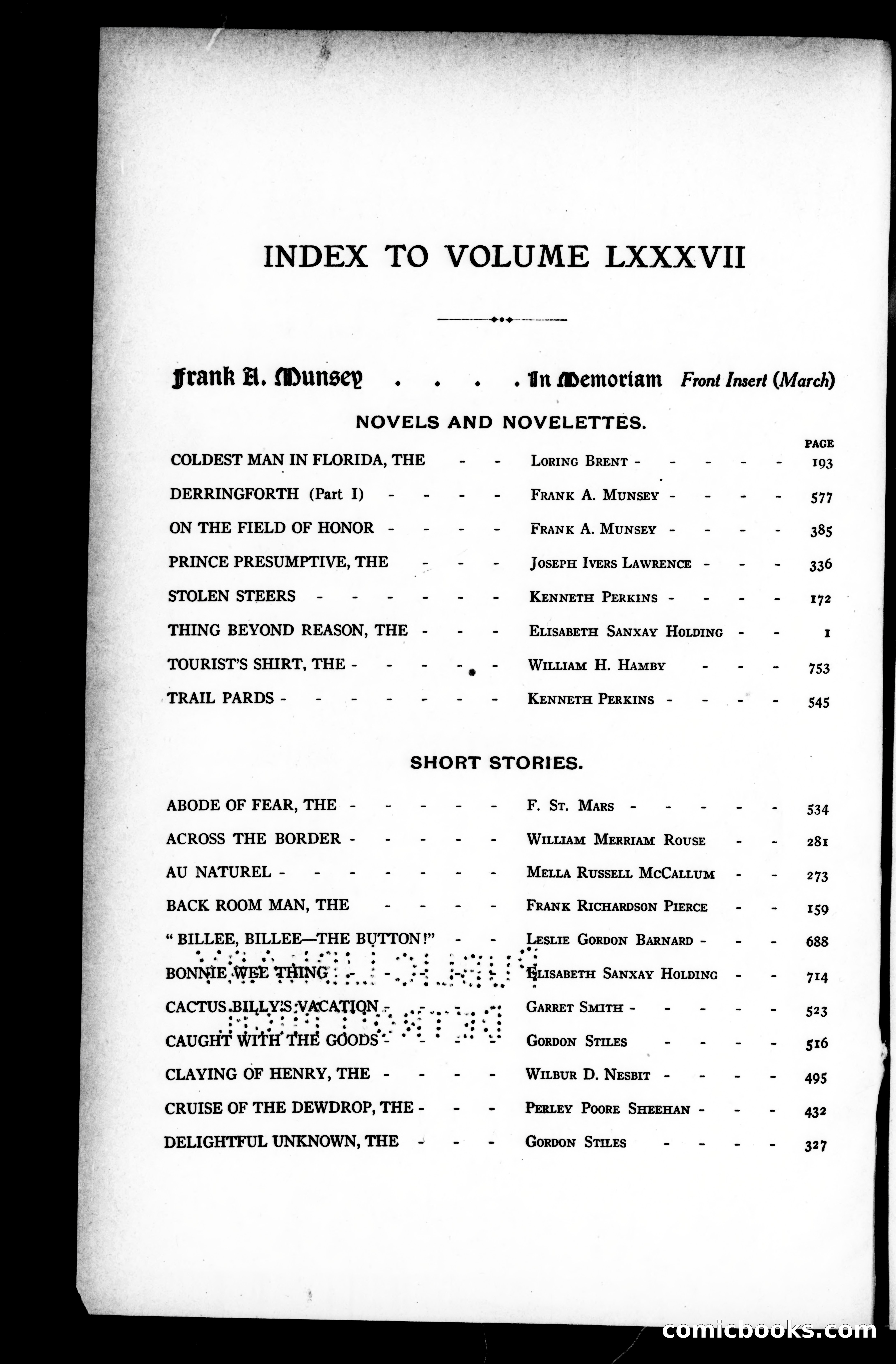 Munsey's Magazine, Volume LXXXVII — page 2 of 5