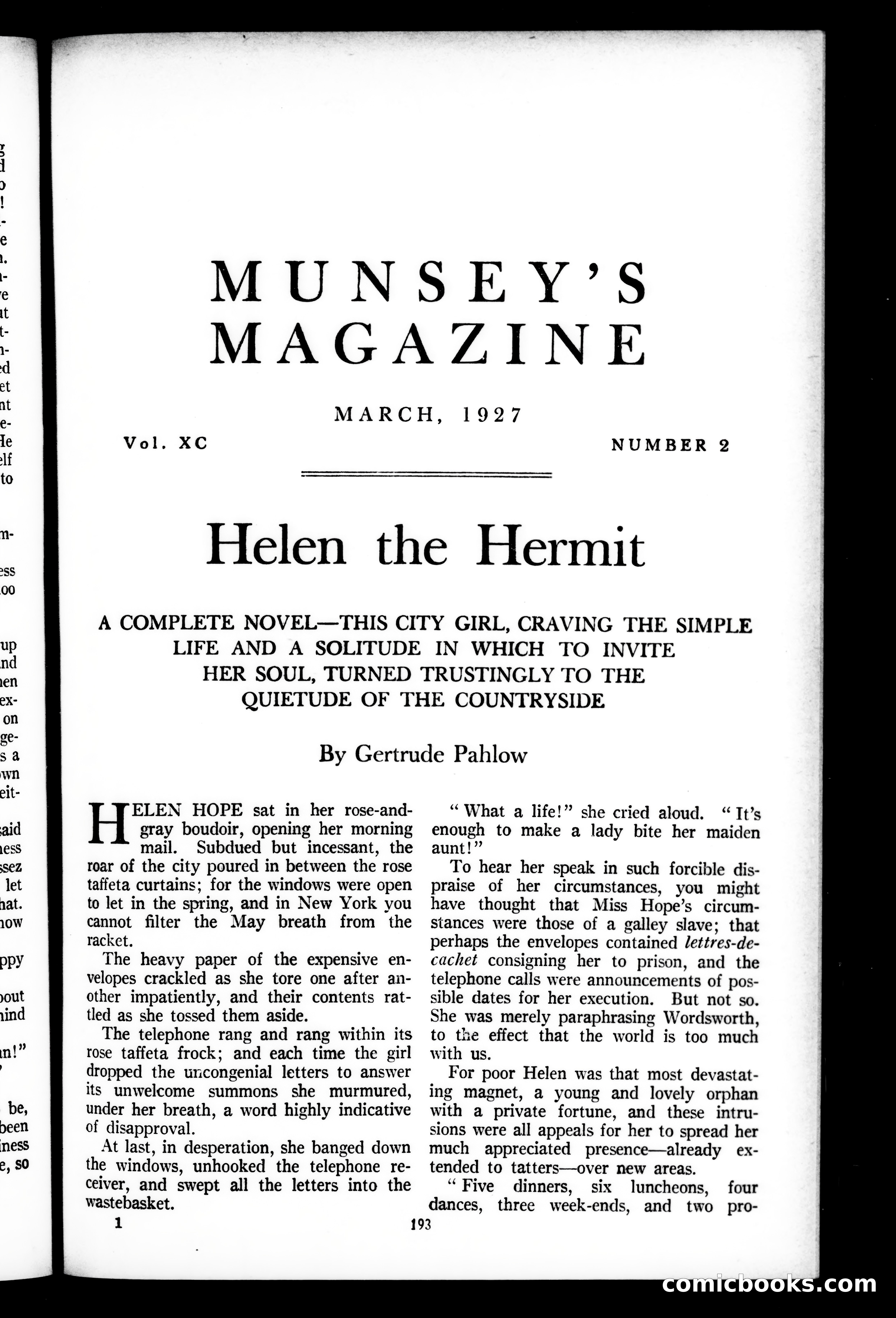 Munsey's Magazine, March 1927 — page 1 of 192