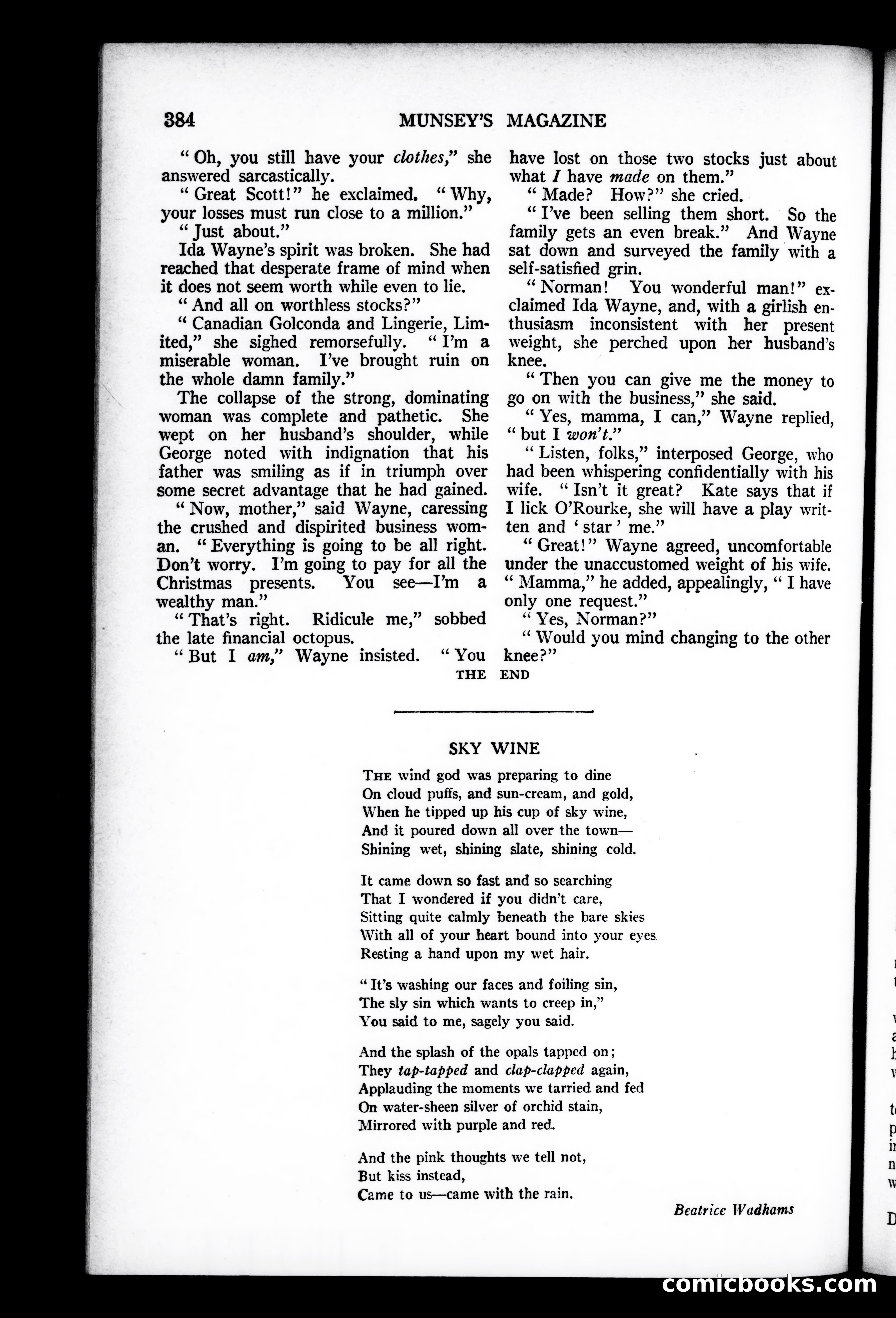Munsey's Magazine, July 1927 — page 192 of 192