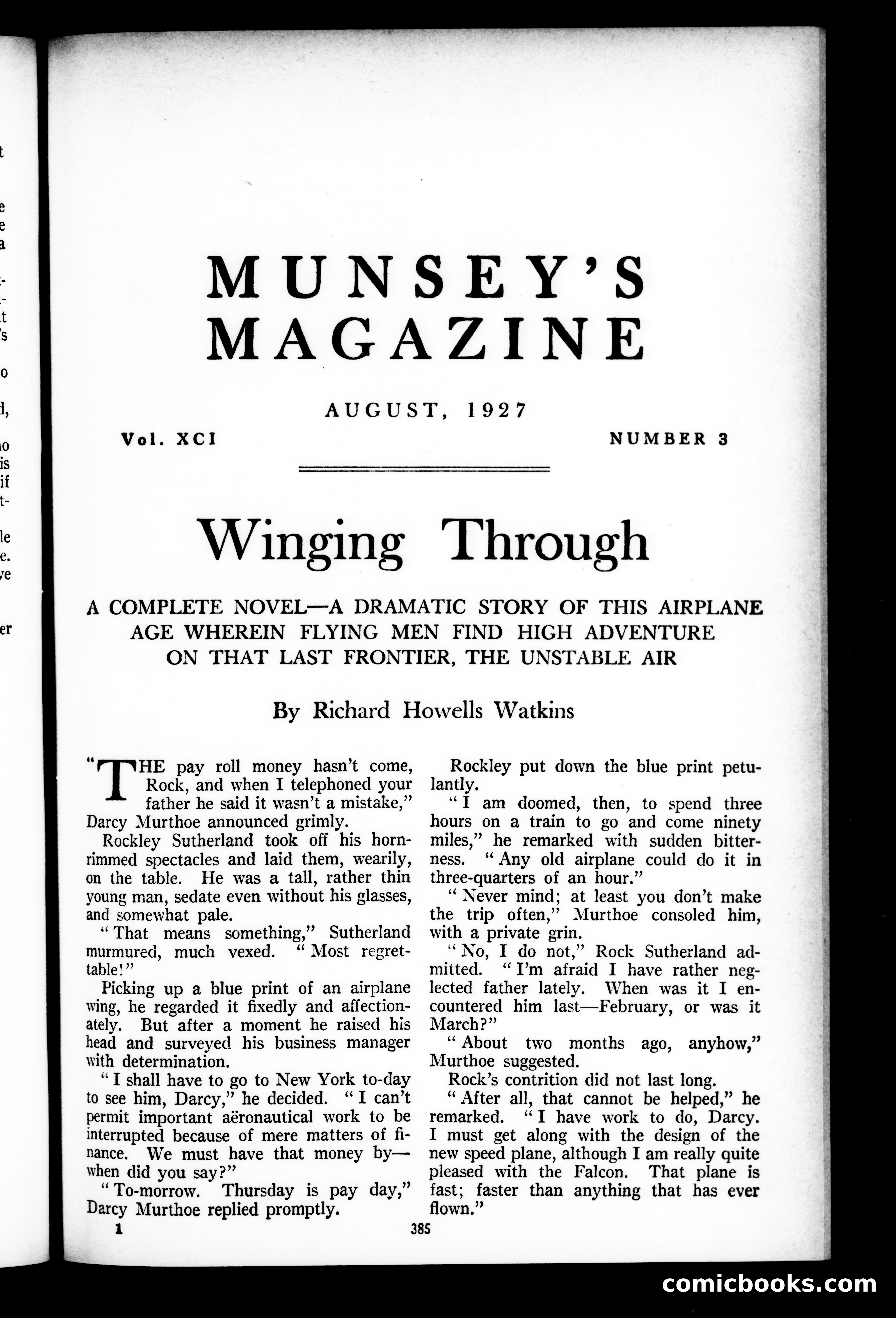 Munsey's Magazine, August 1927 — page 1 of 192