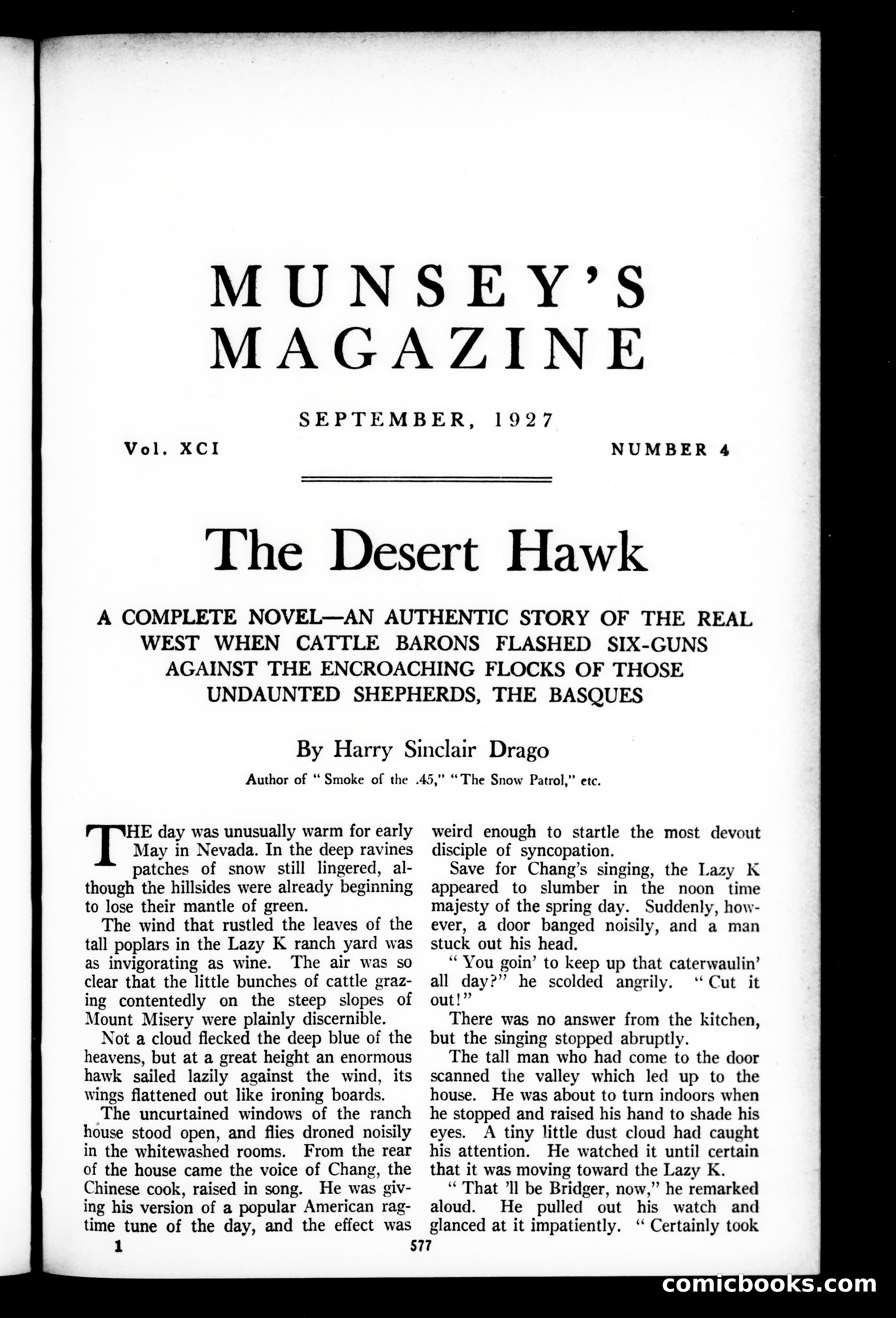 Munsey's Magazine, September 1927 — page 1 of 193