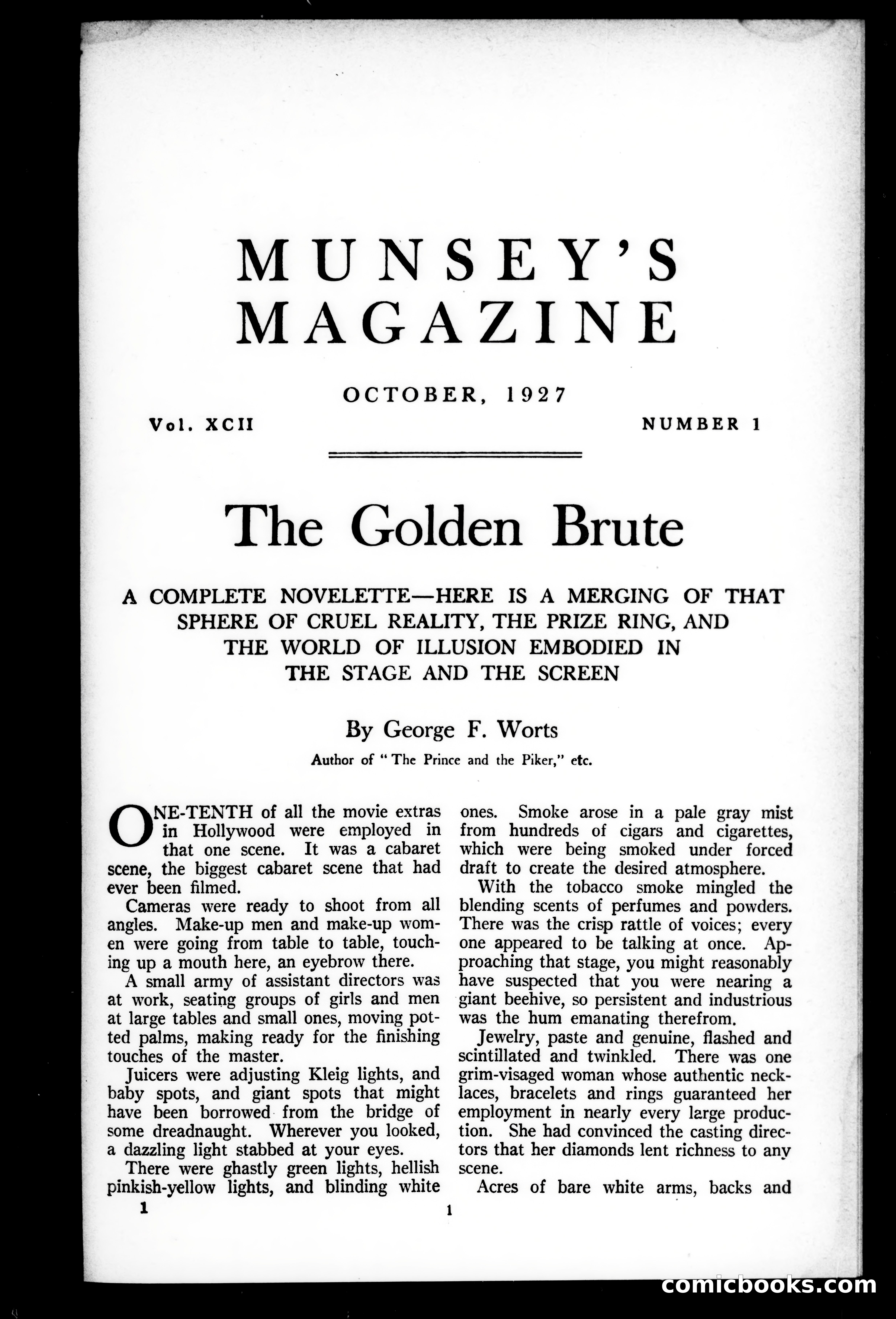 Munsey's Magazine, October 1927 — page 1 of 192