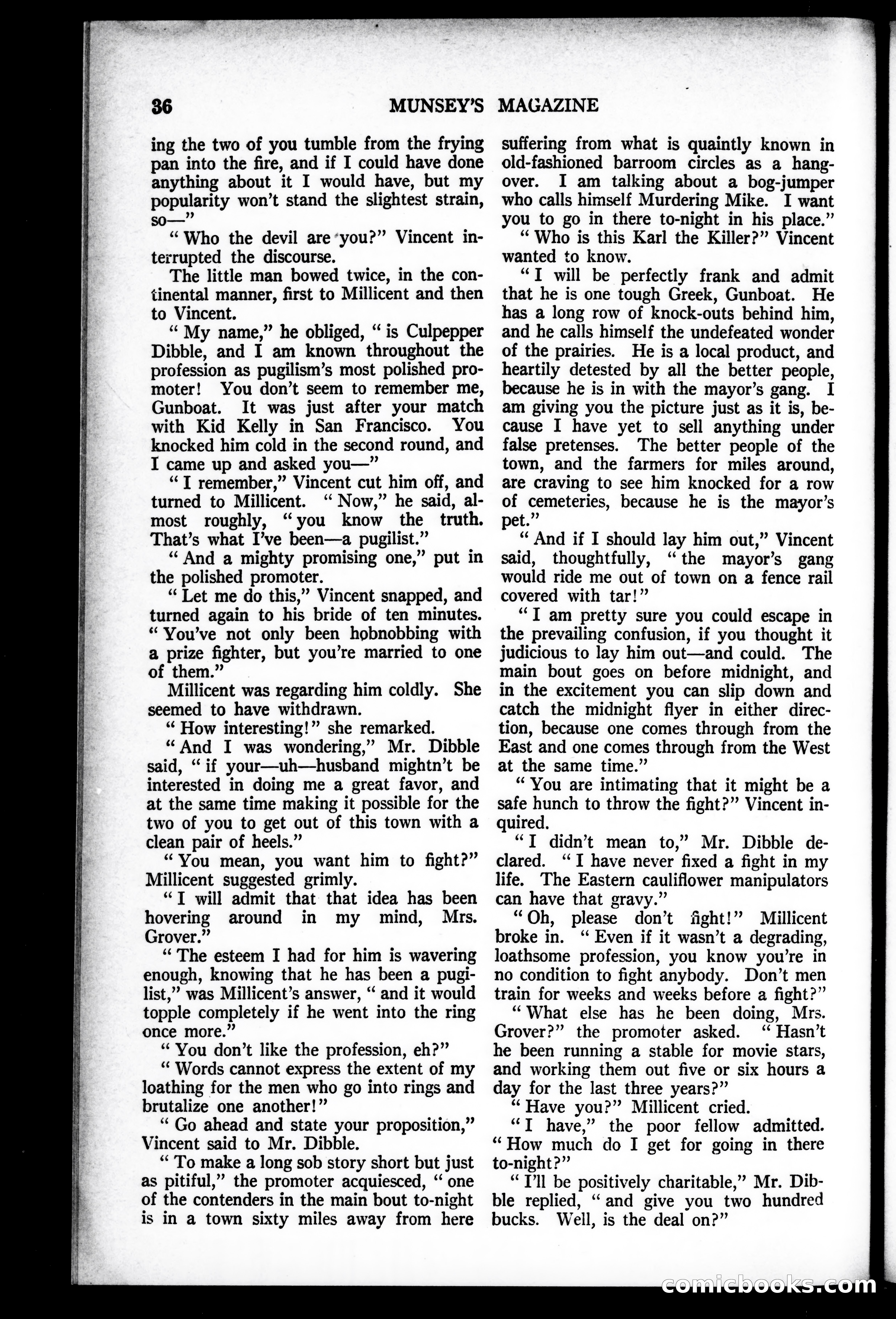 Munsey's Magazine, October 1927 — page 36 of 192
