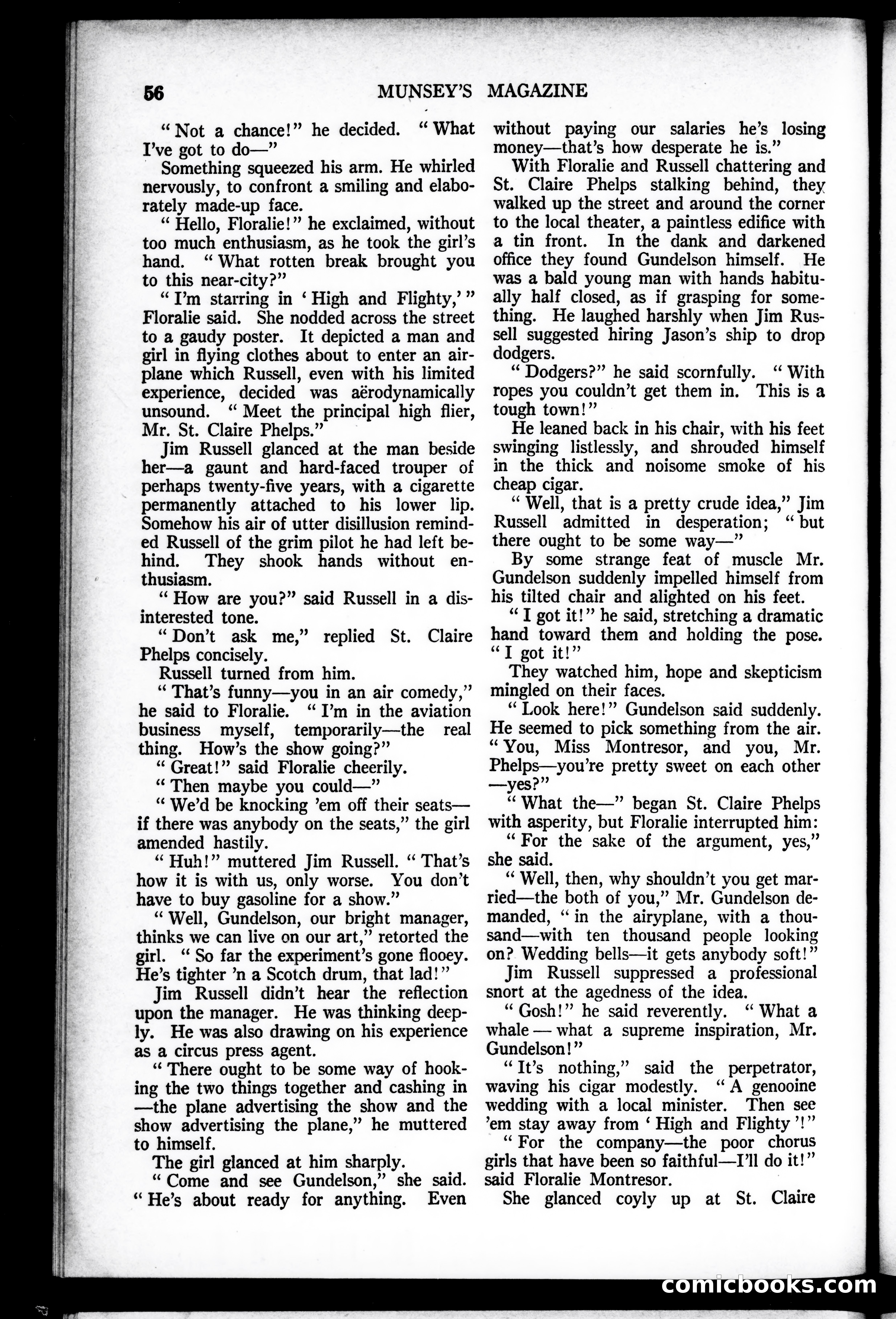 Munsey's Magazine, October 1927 — page 56 of 192
