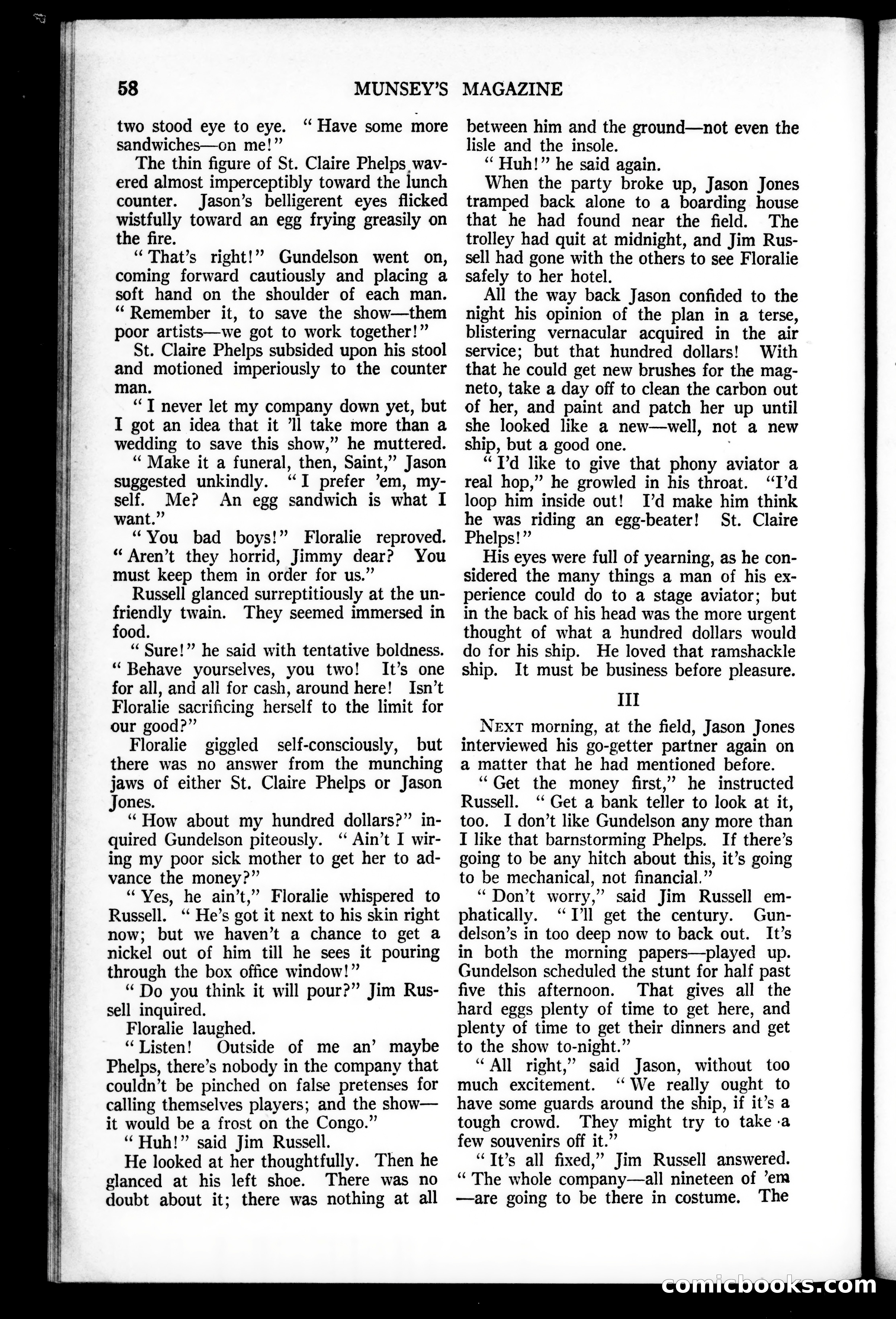 Munsey's Magazine, October 1927 — page 58 of 192