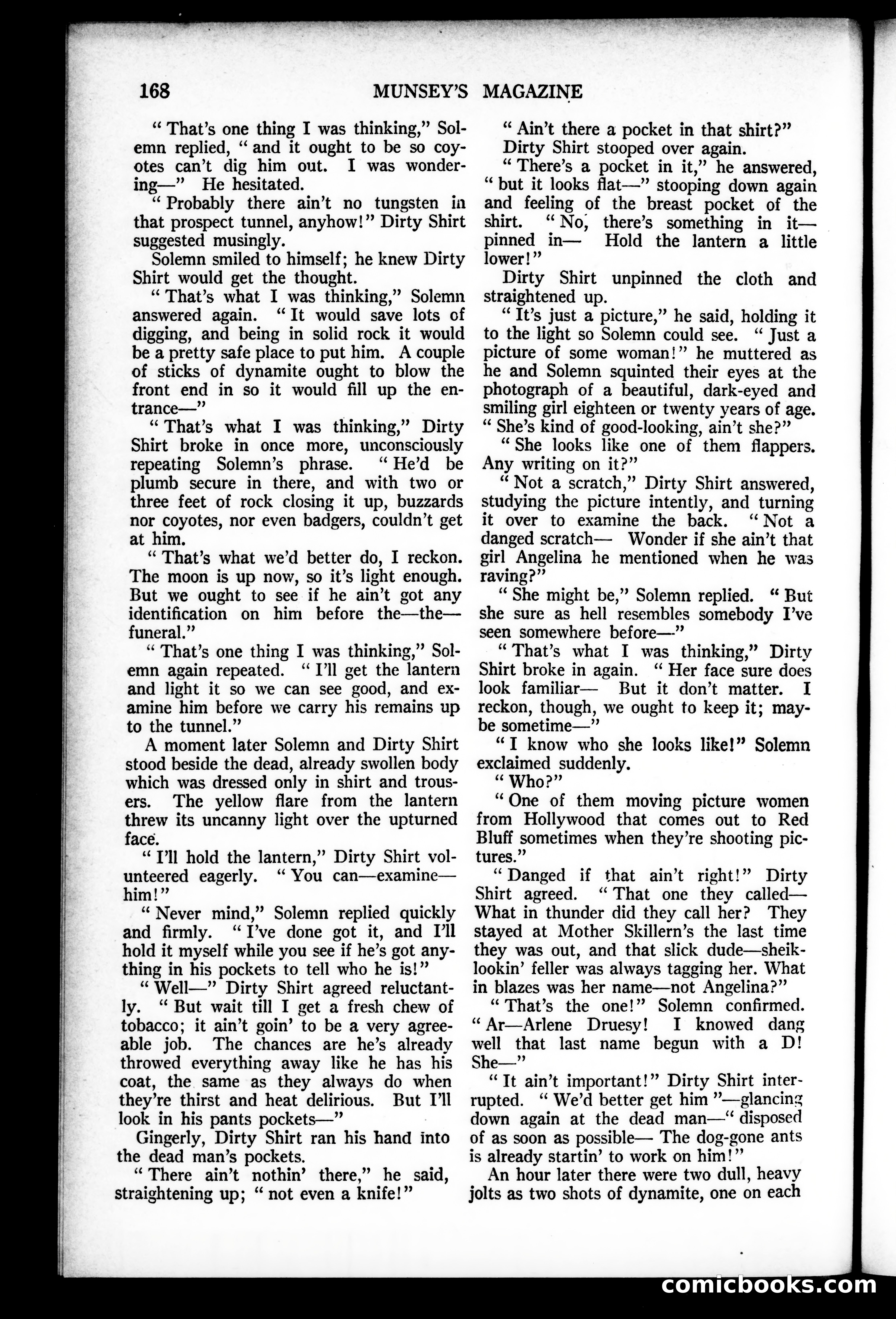 Munsey's Magazine, October 1927 — page 168 of 192