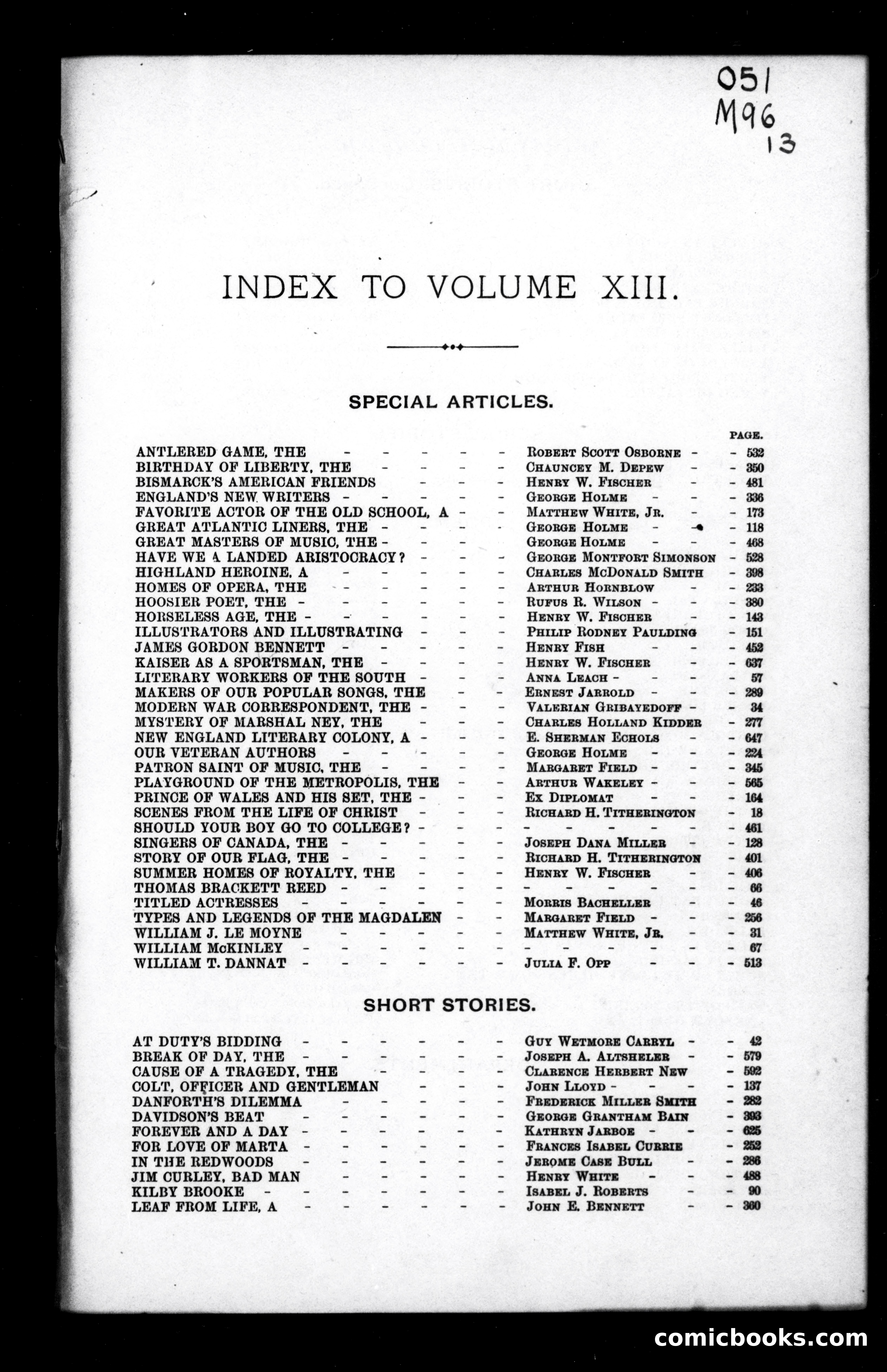 Munsey's Magazine, Volume XIII — page 1 of 3