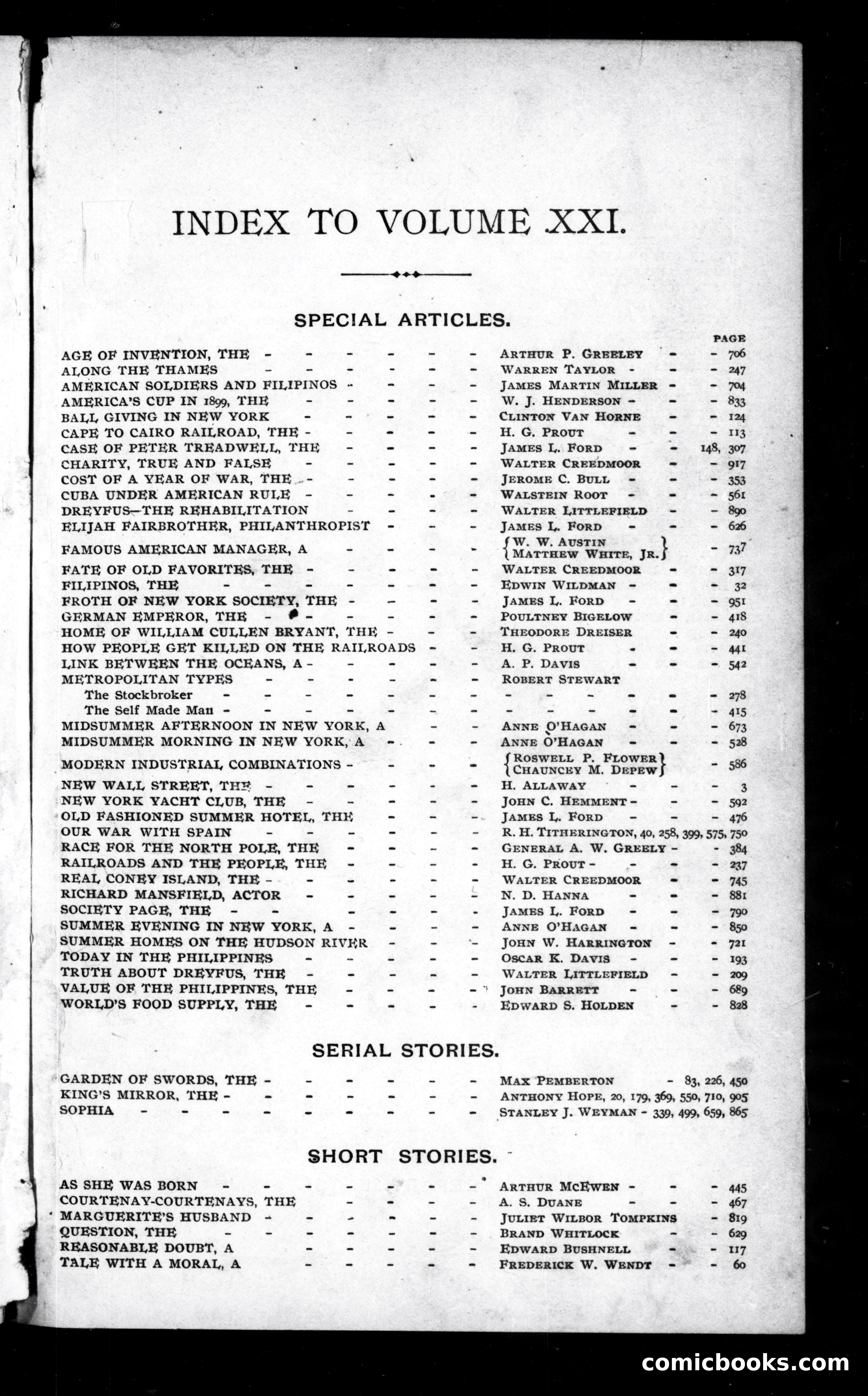 Munsey's Magazine, Volume XXI (1899) — page 1 of 3
