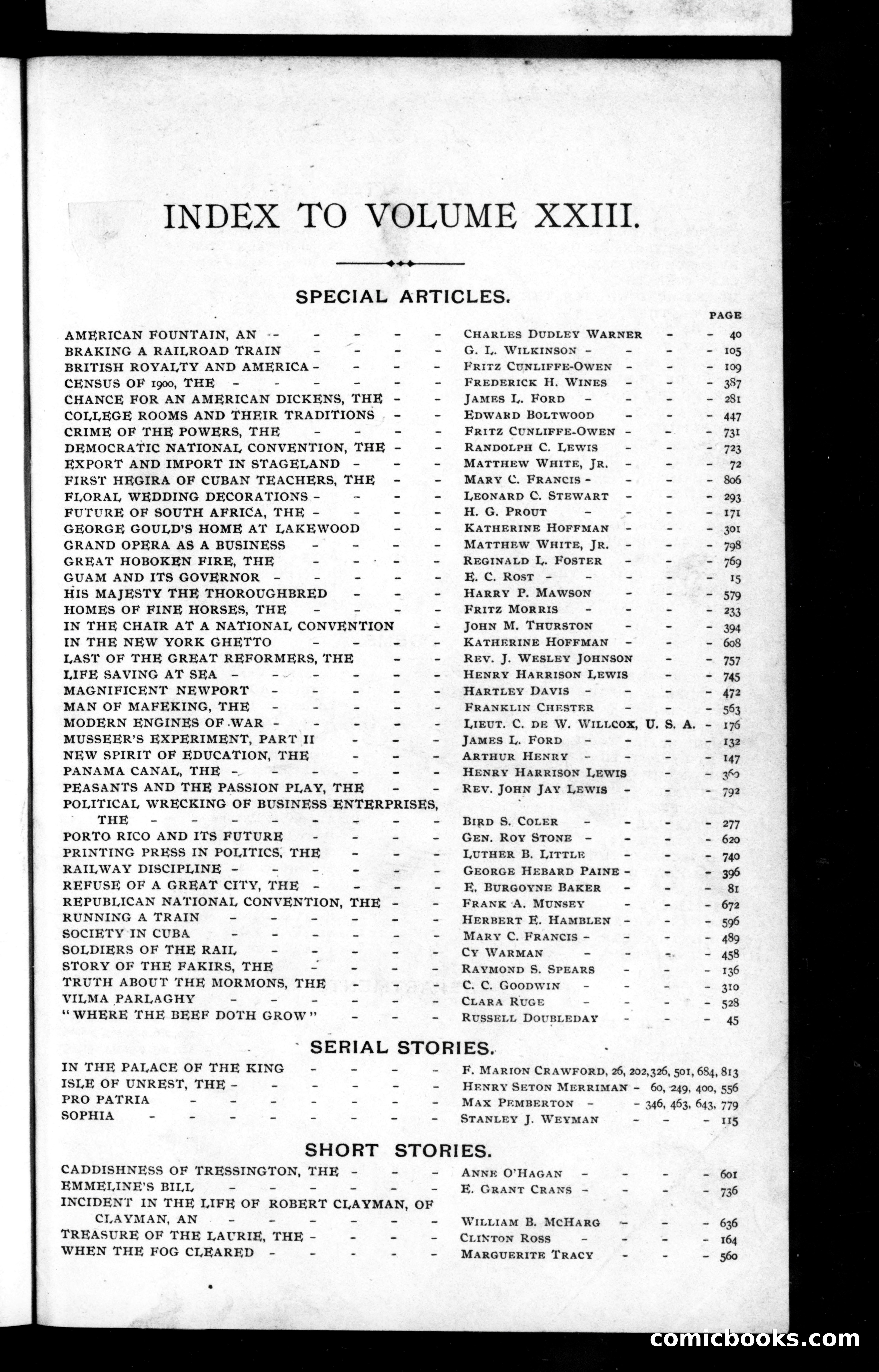 Munsey's Magazine, Volume XXIII (1900) — page 1 of 3