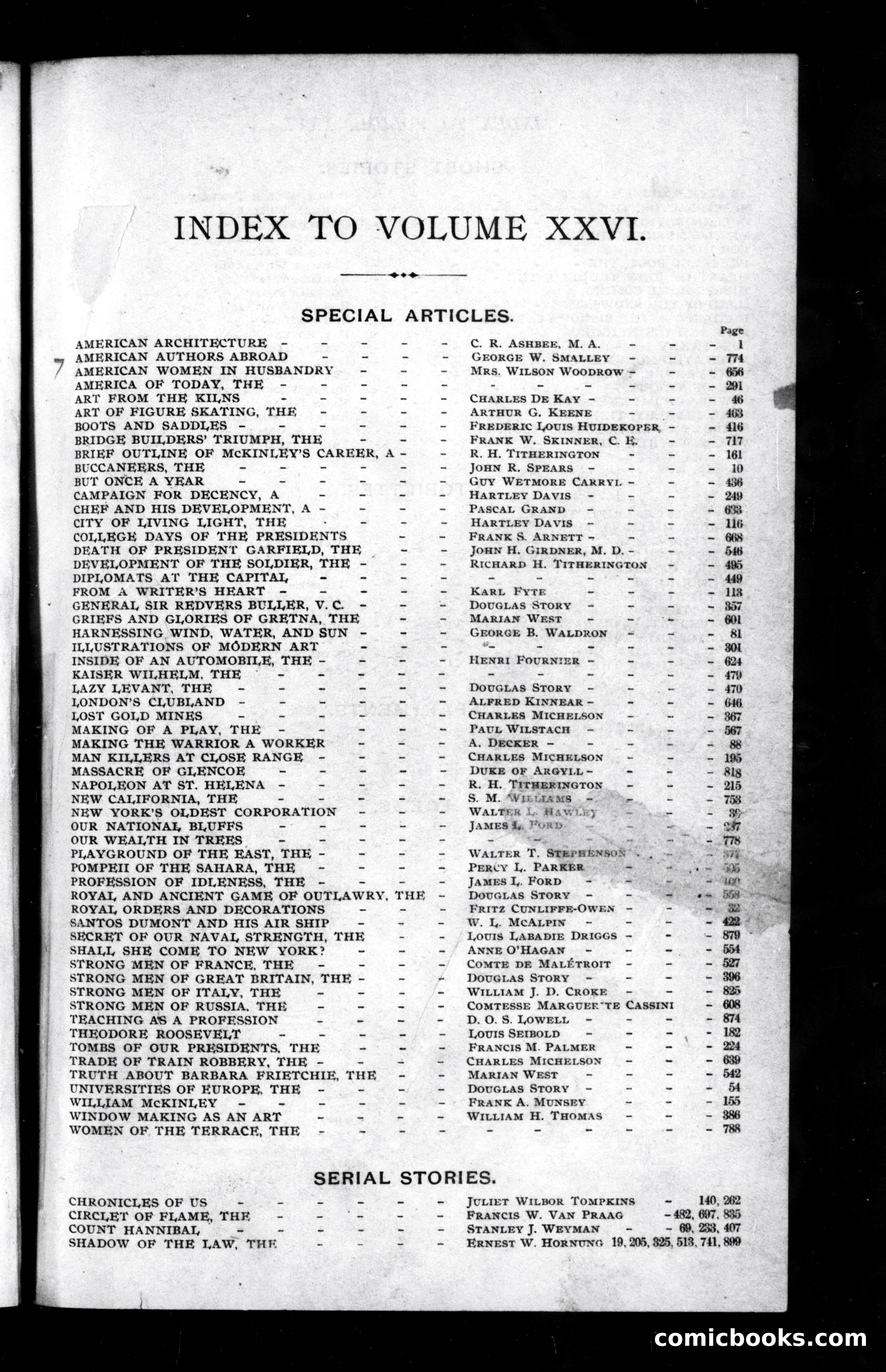 Munsey's Magazine, Volume 26 — page 1 of 3