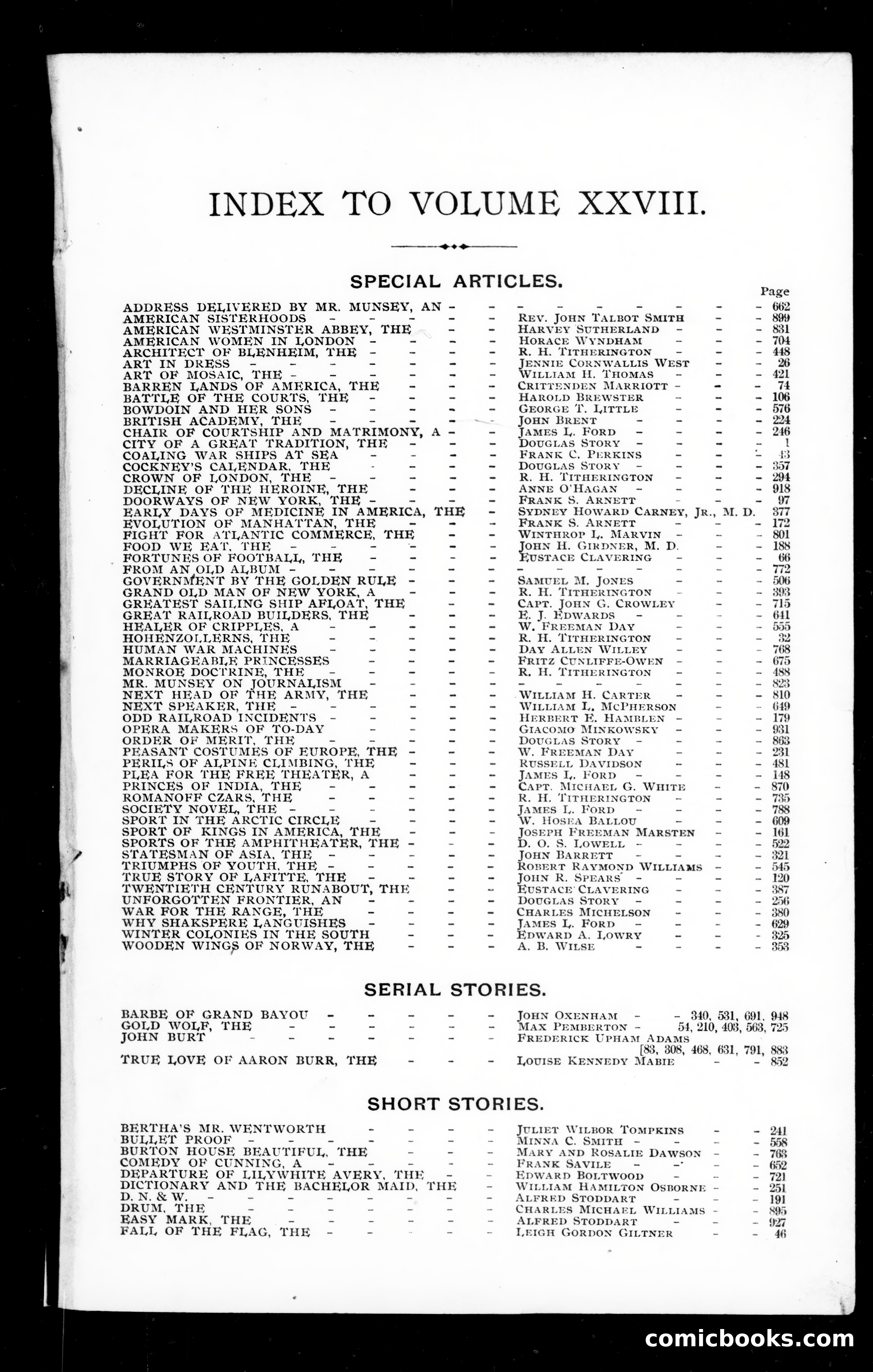 Munsey's Magazine, Volume 28 — page 1 of 3