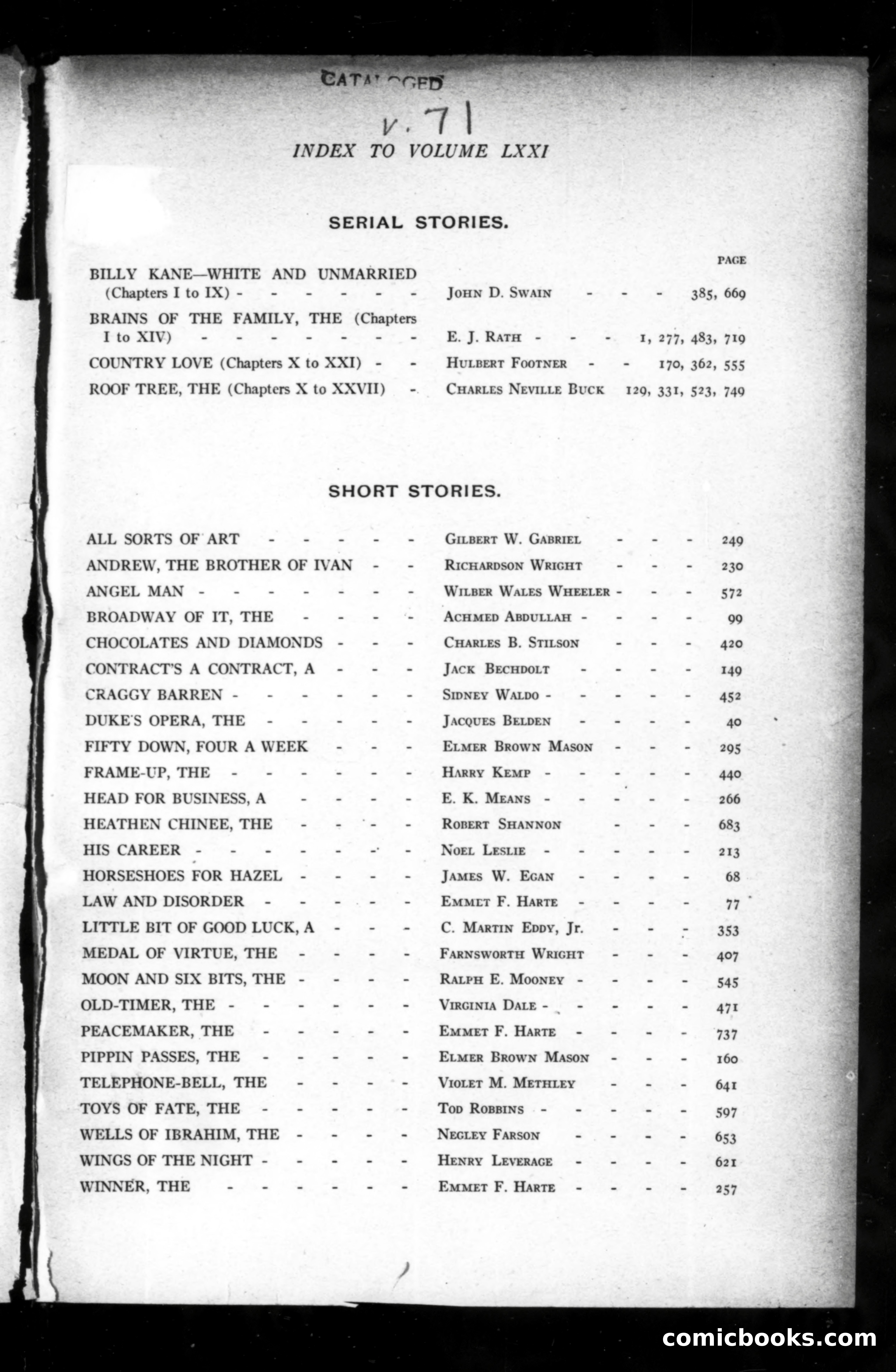 Munsey's Magazine, Volume LXXI — page 3 of 5