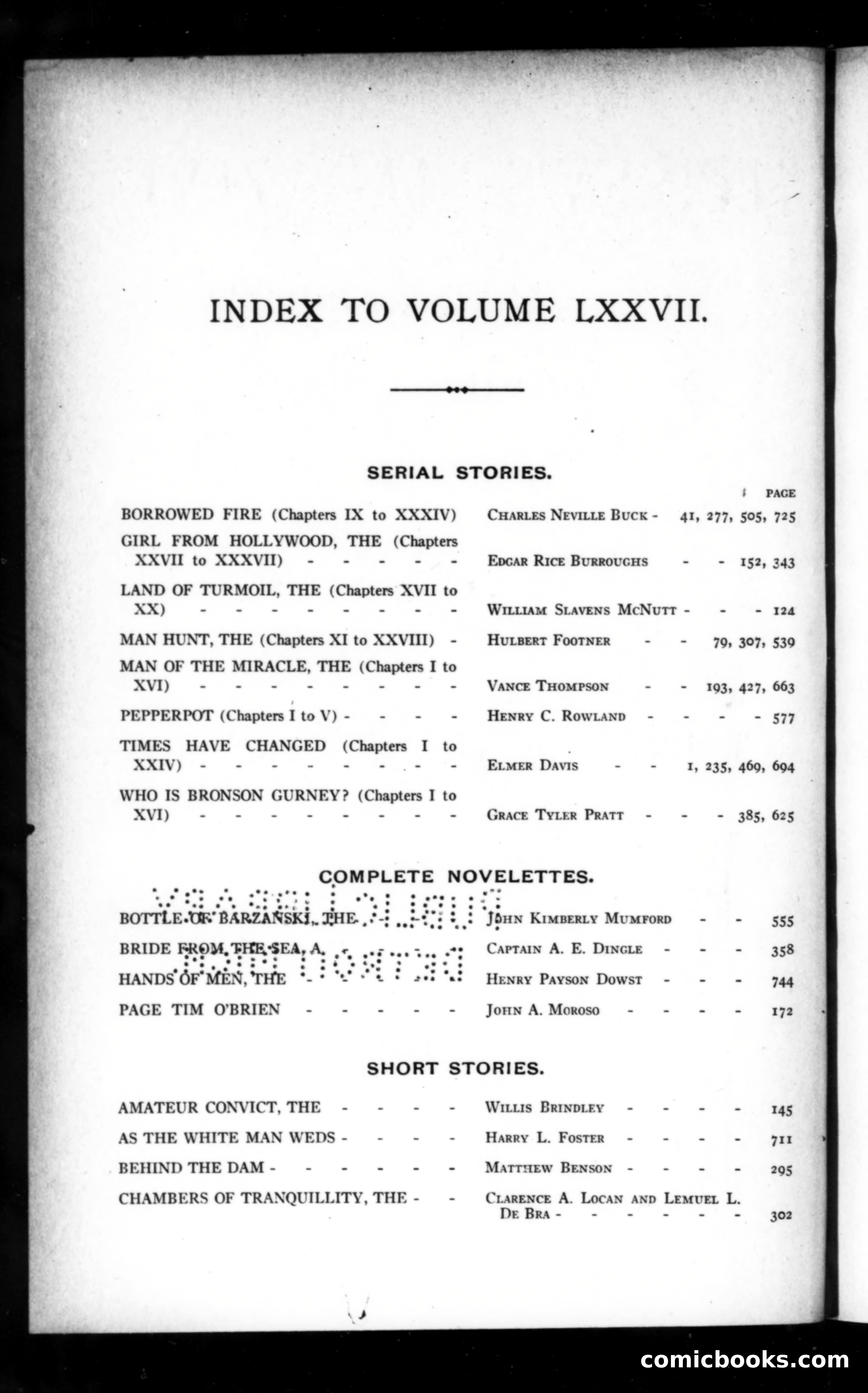 Munsey's Magazine, Volume LXXVII — page 1 of 5