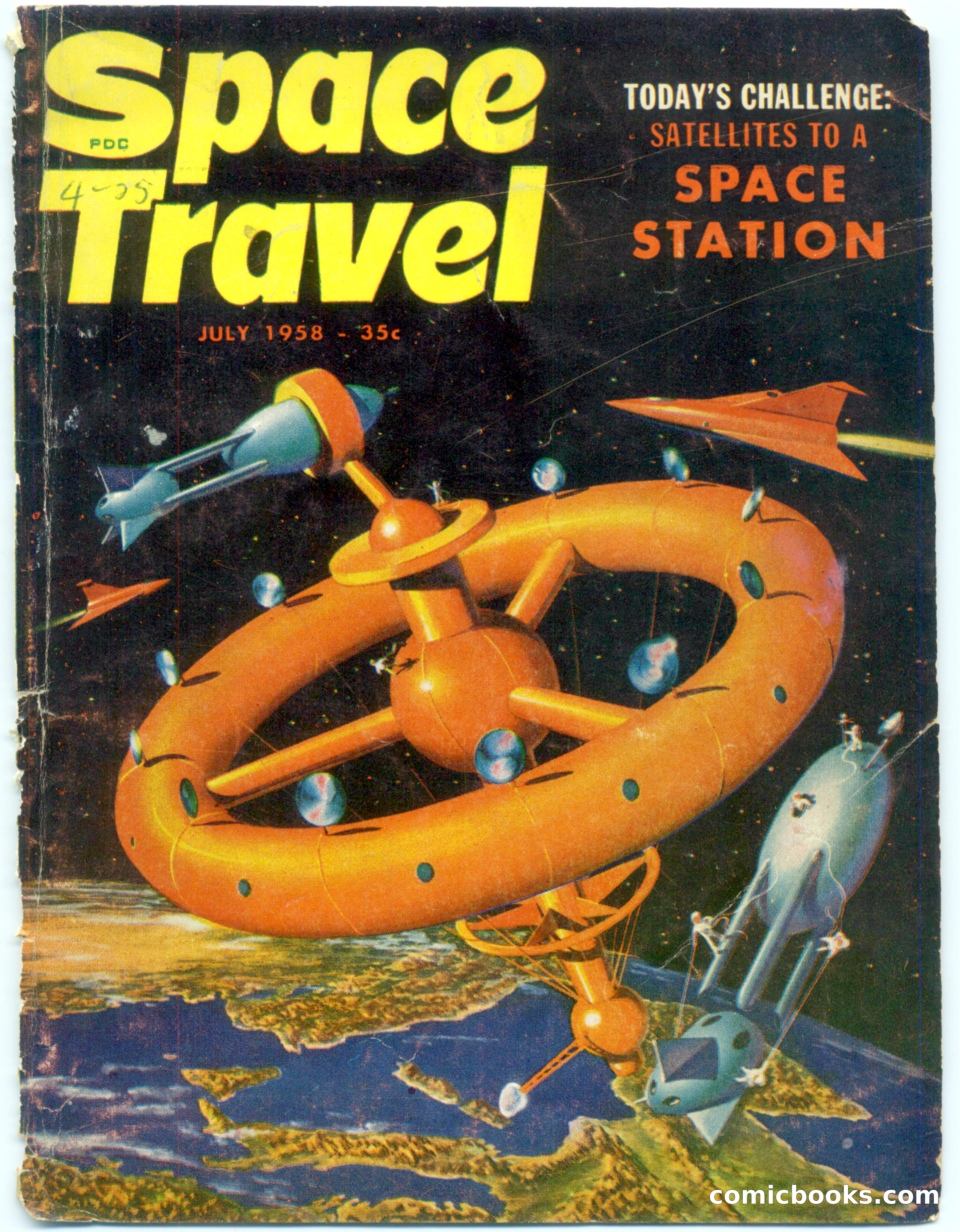 Space Travel, July 1958 — page 1 of 132
