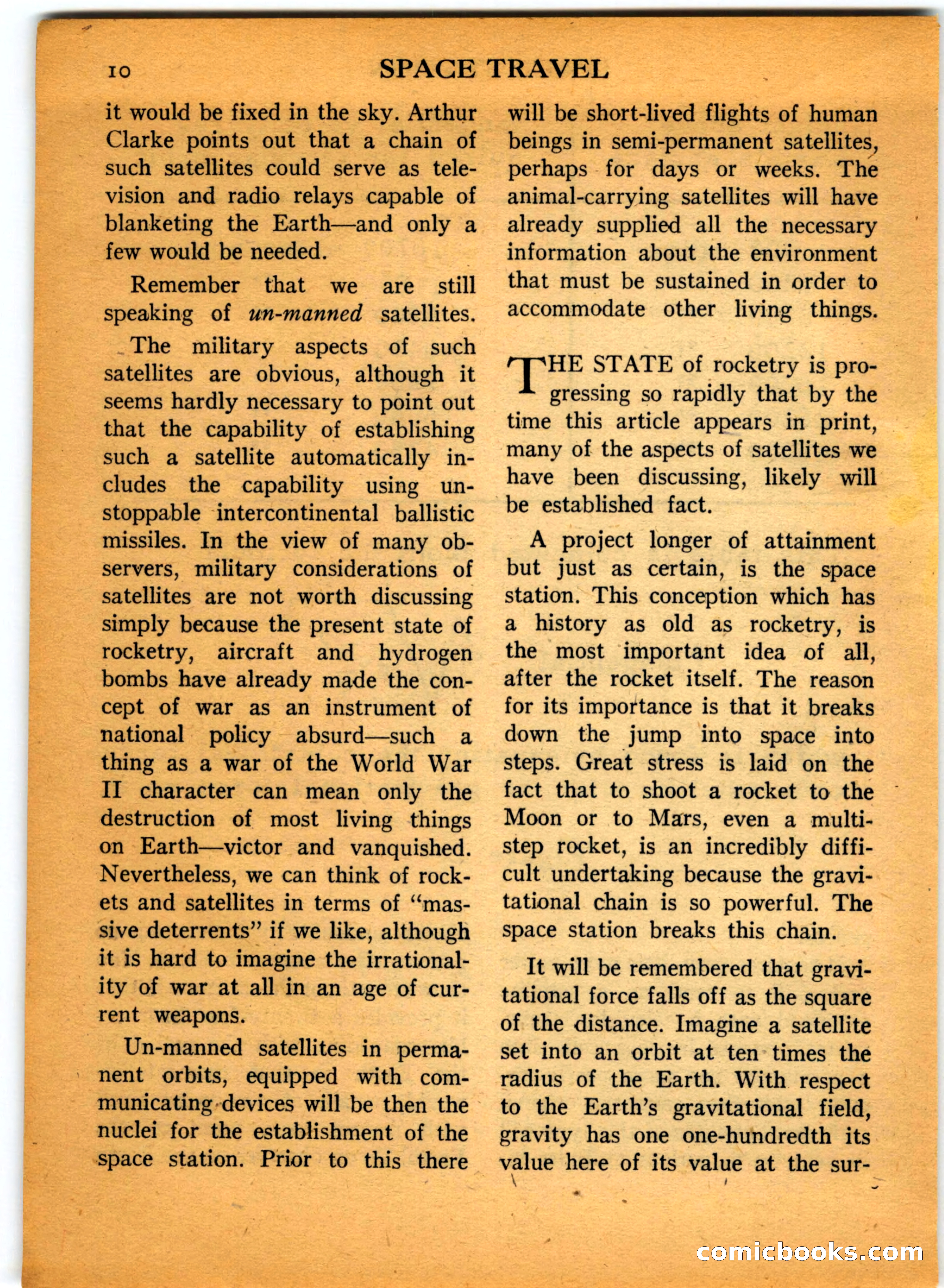 Space Travel, July 1958 — page 10 of 132