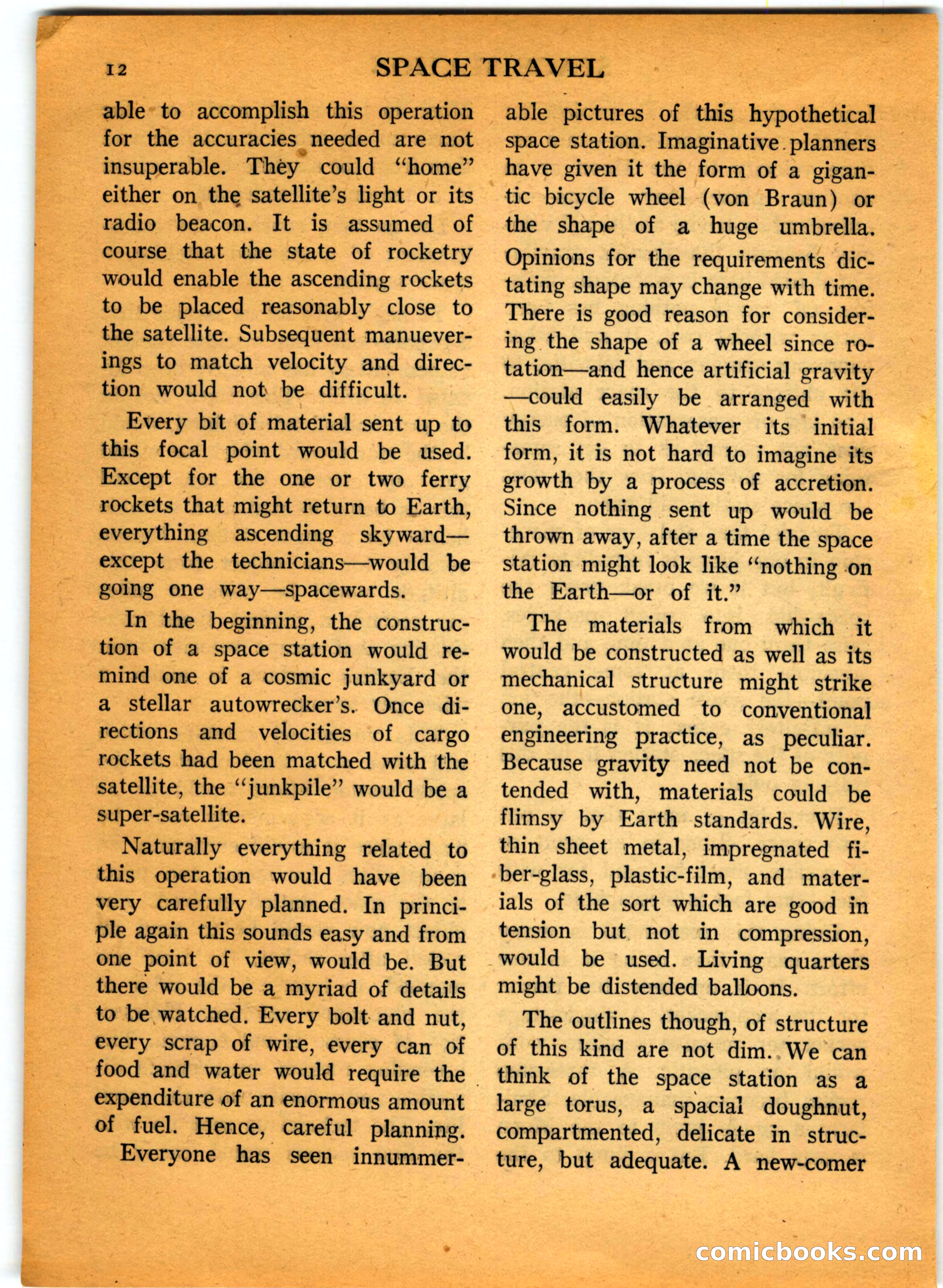 Space Travel, July 1958 — page 12 of 132