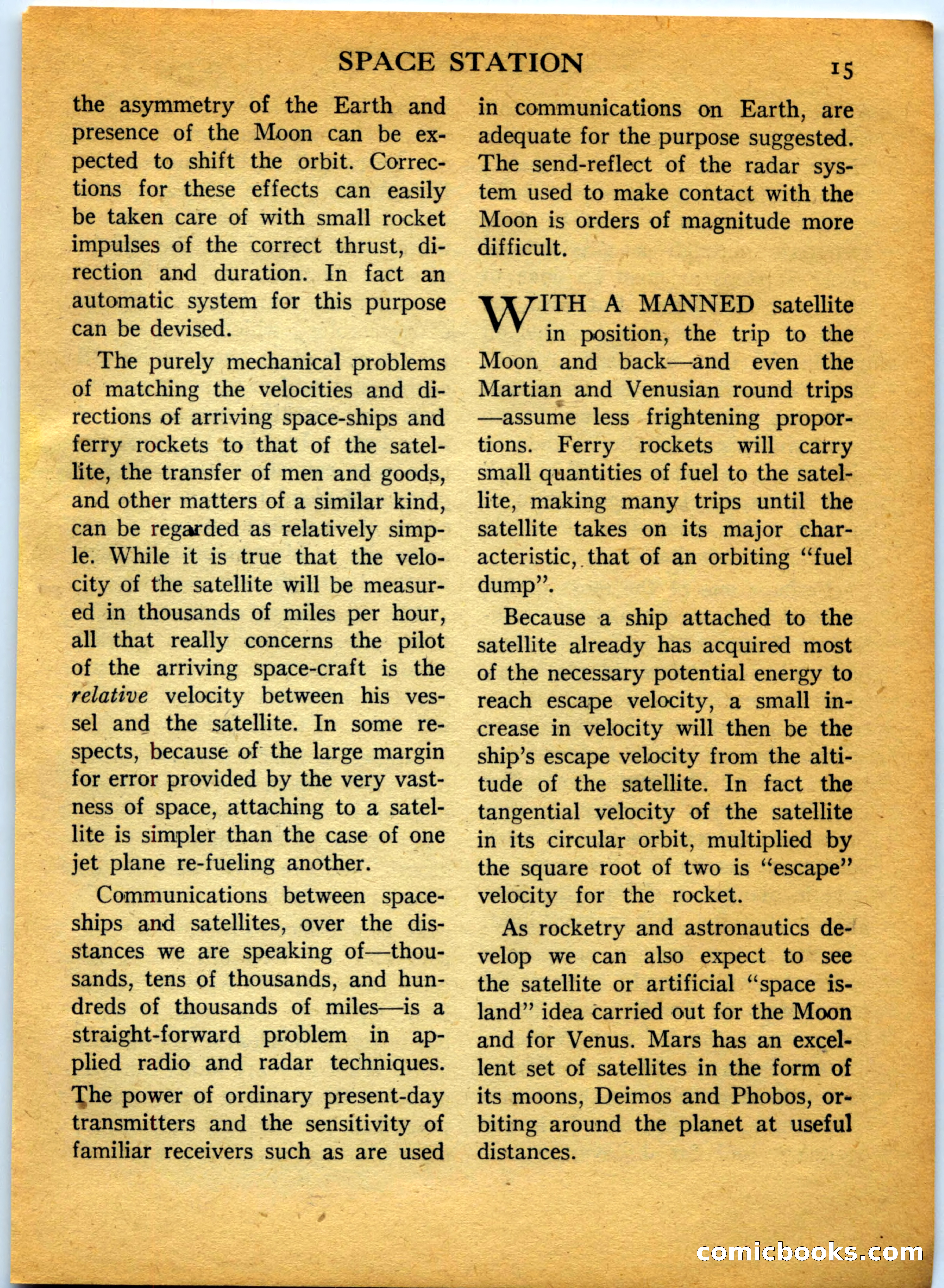 Space Travel, July 1958 — page 15 of 132