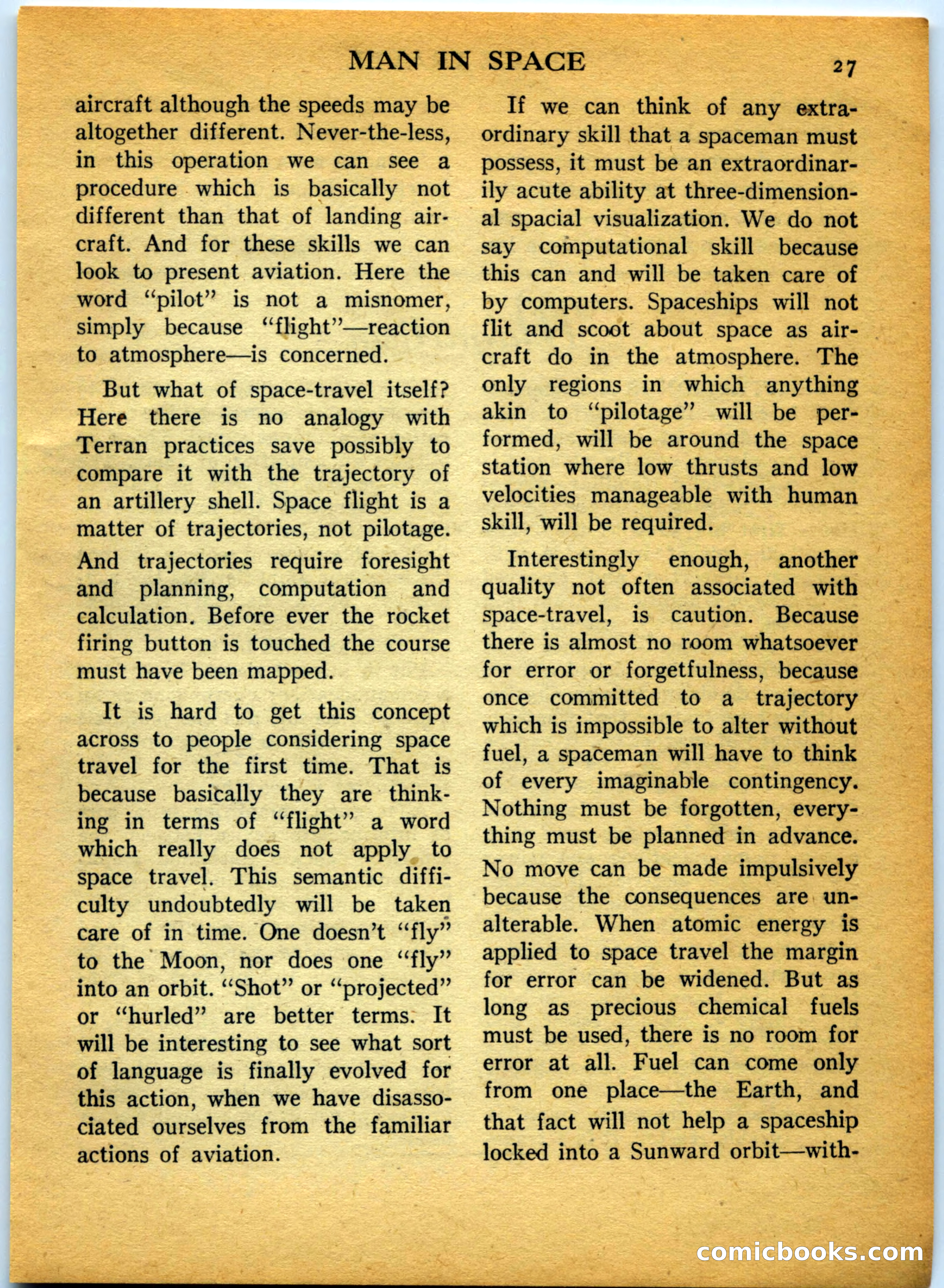 Space Travel, July 1958 — page 27 of 132