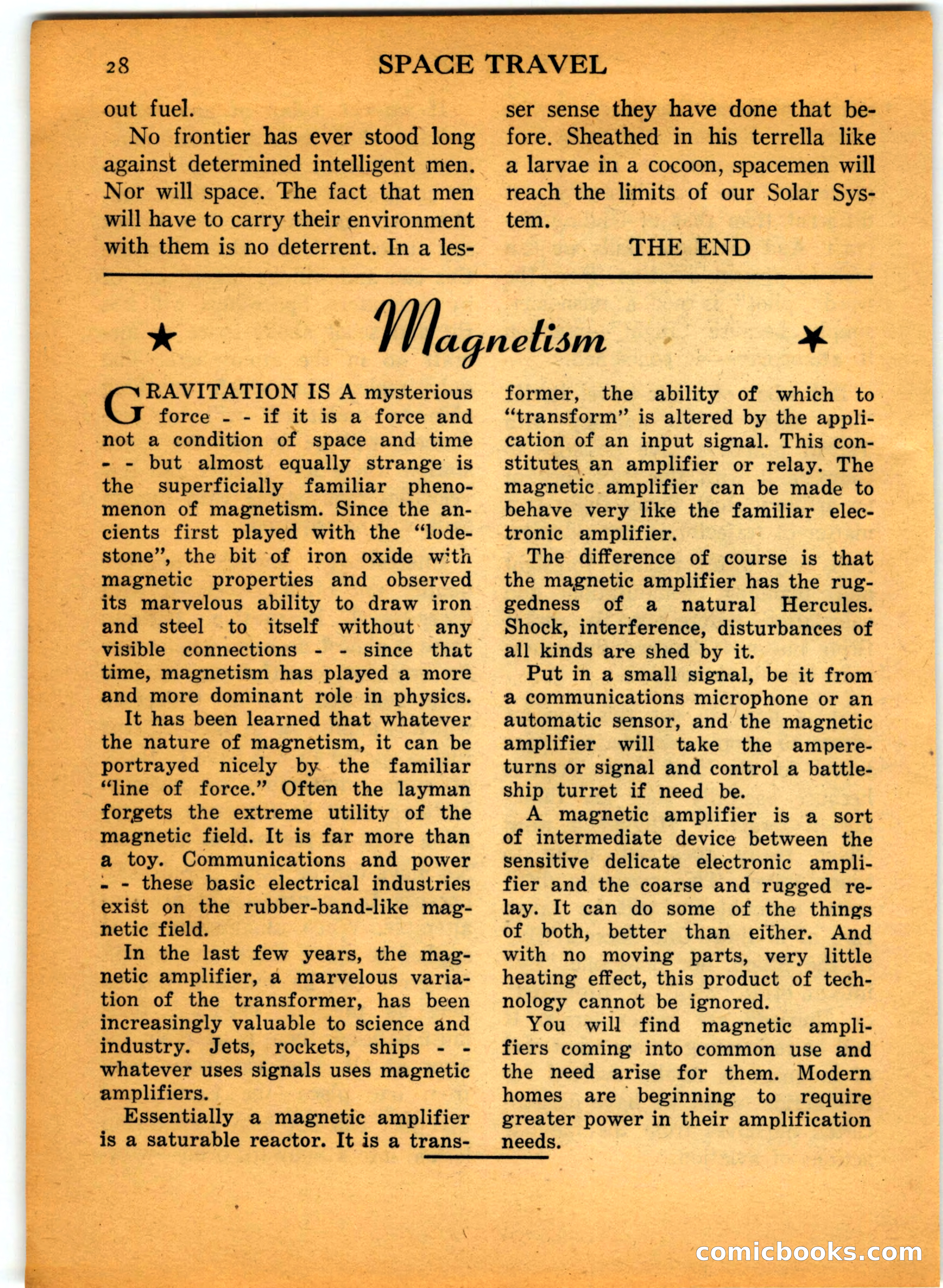 Space Travel, July 1958 — page 28 of 132