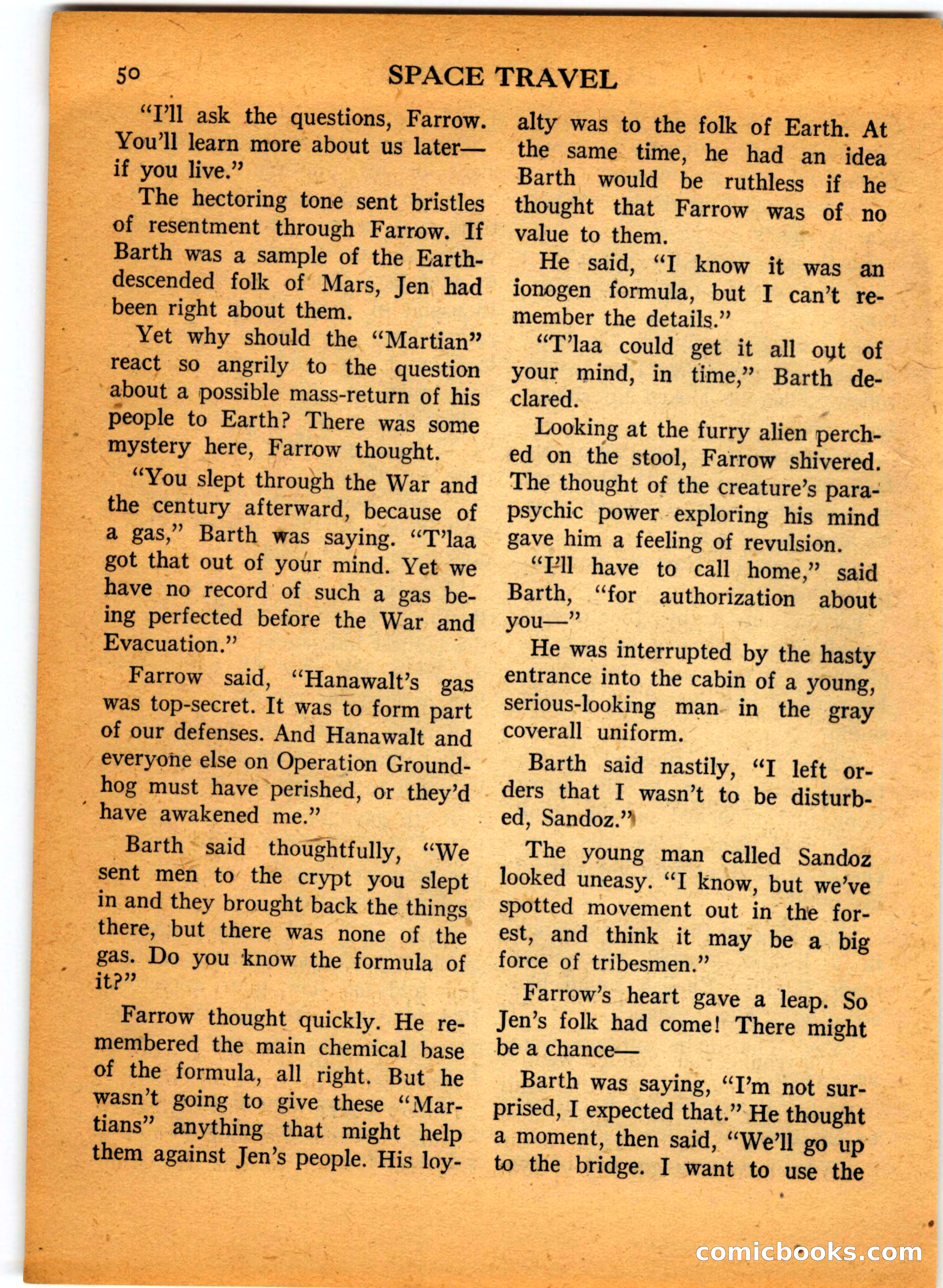 Space Travel, July 1958 — page 50 of 132