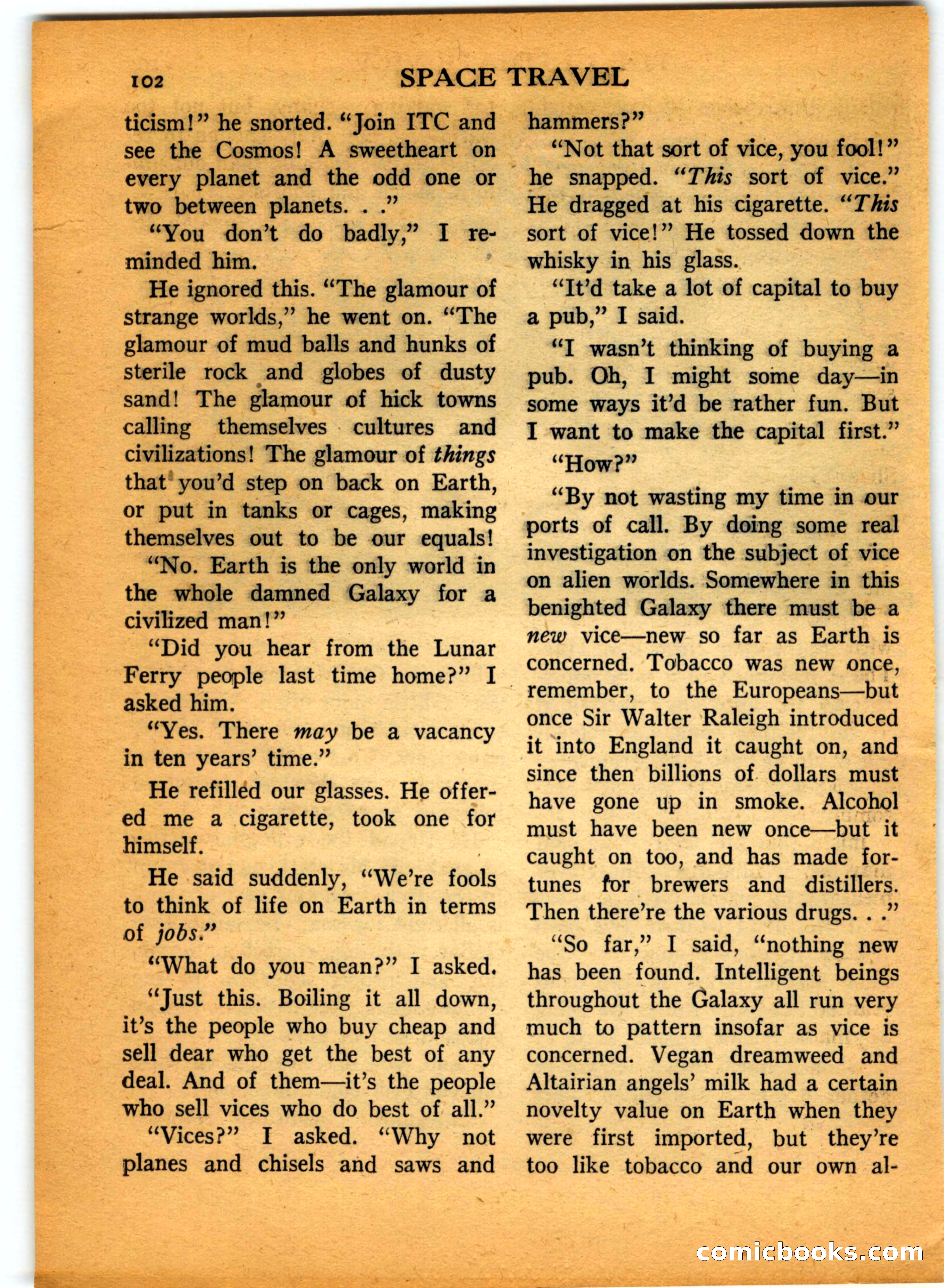 Space Travel, July 1958 — page 102 of 132