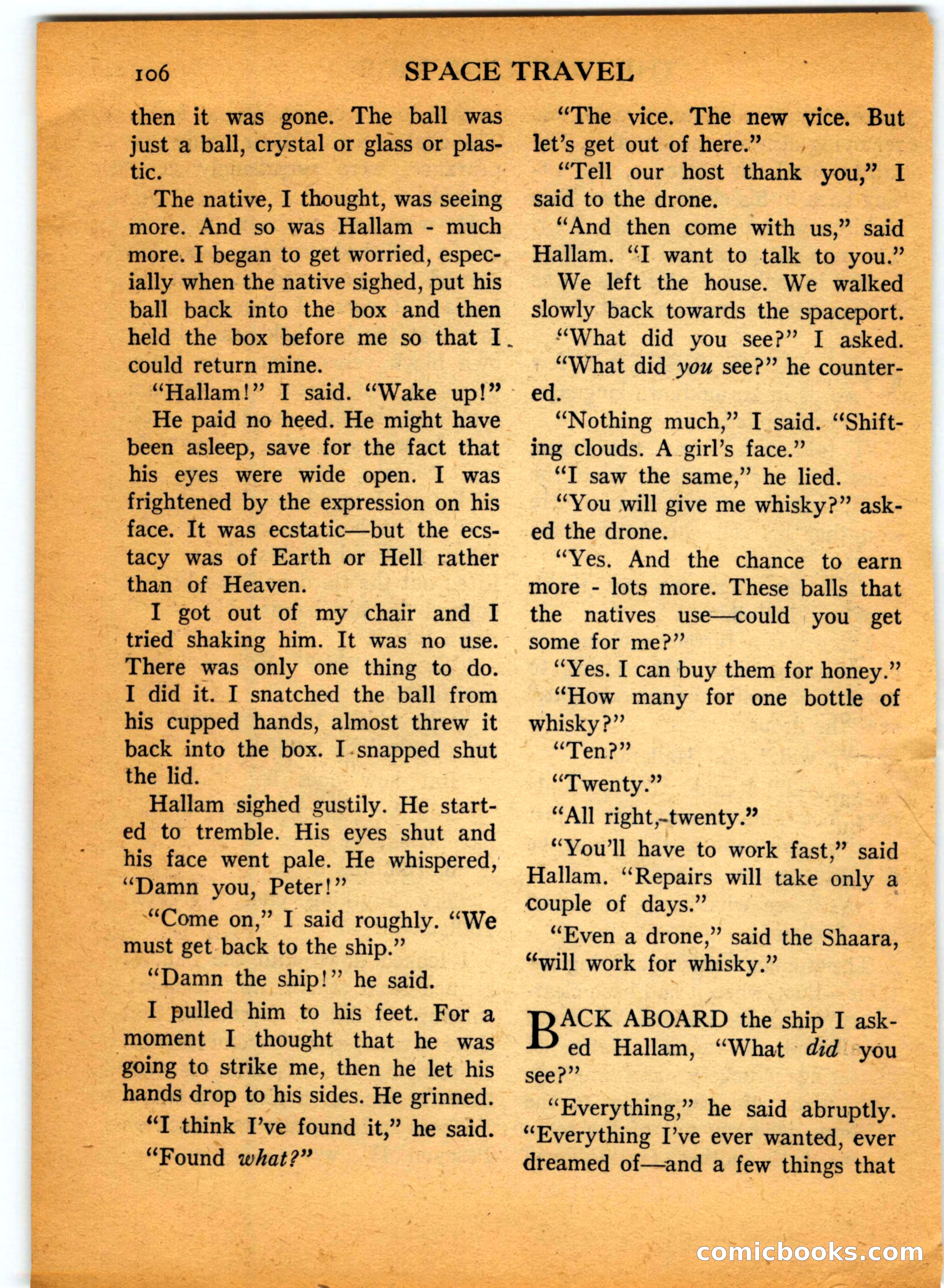 Space Travel, July 1958 — page 106 of 132
