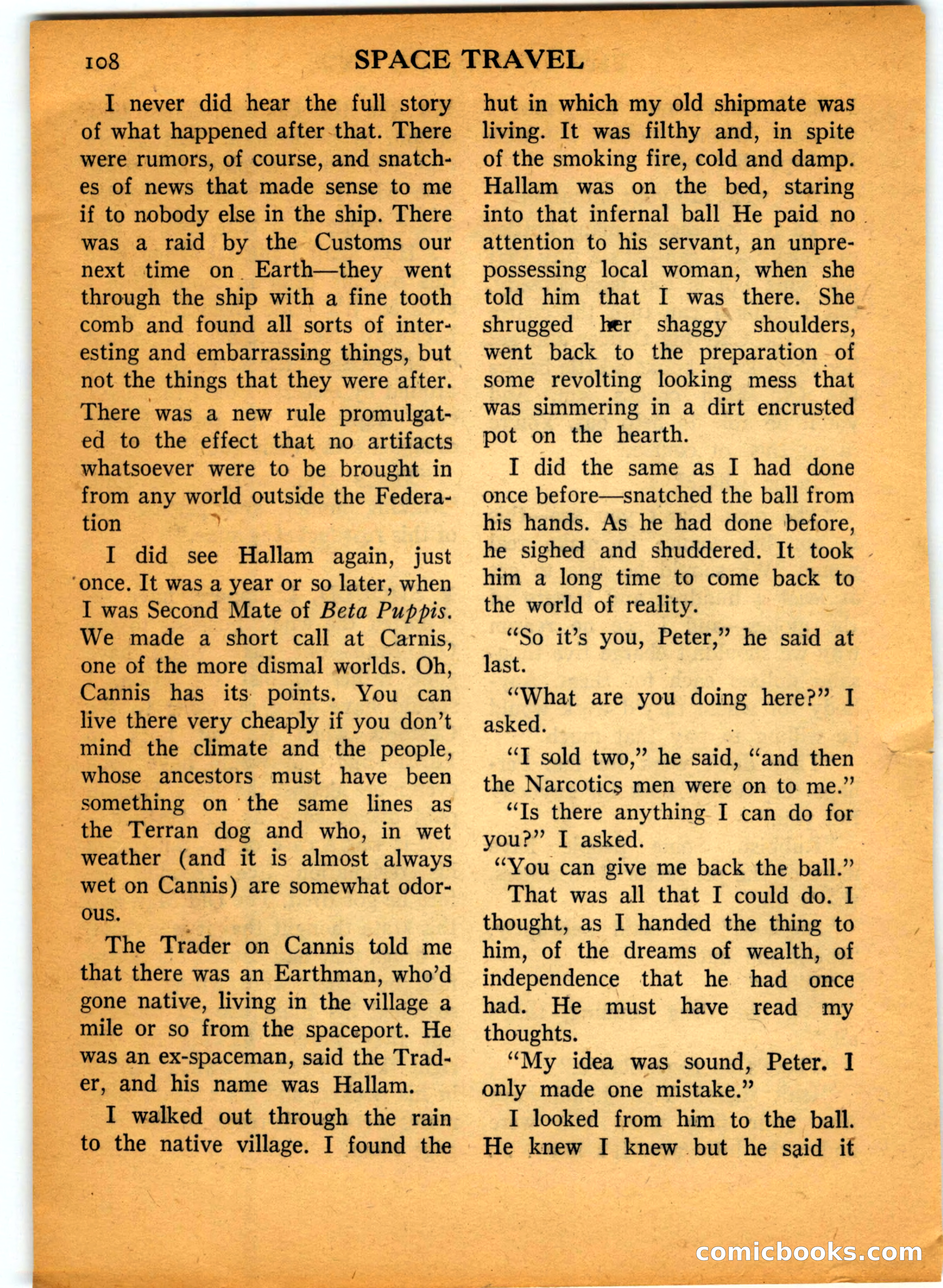 Space Travel, July 1958 — page 108 of 132