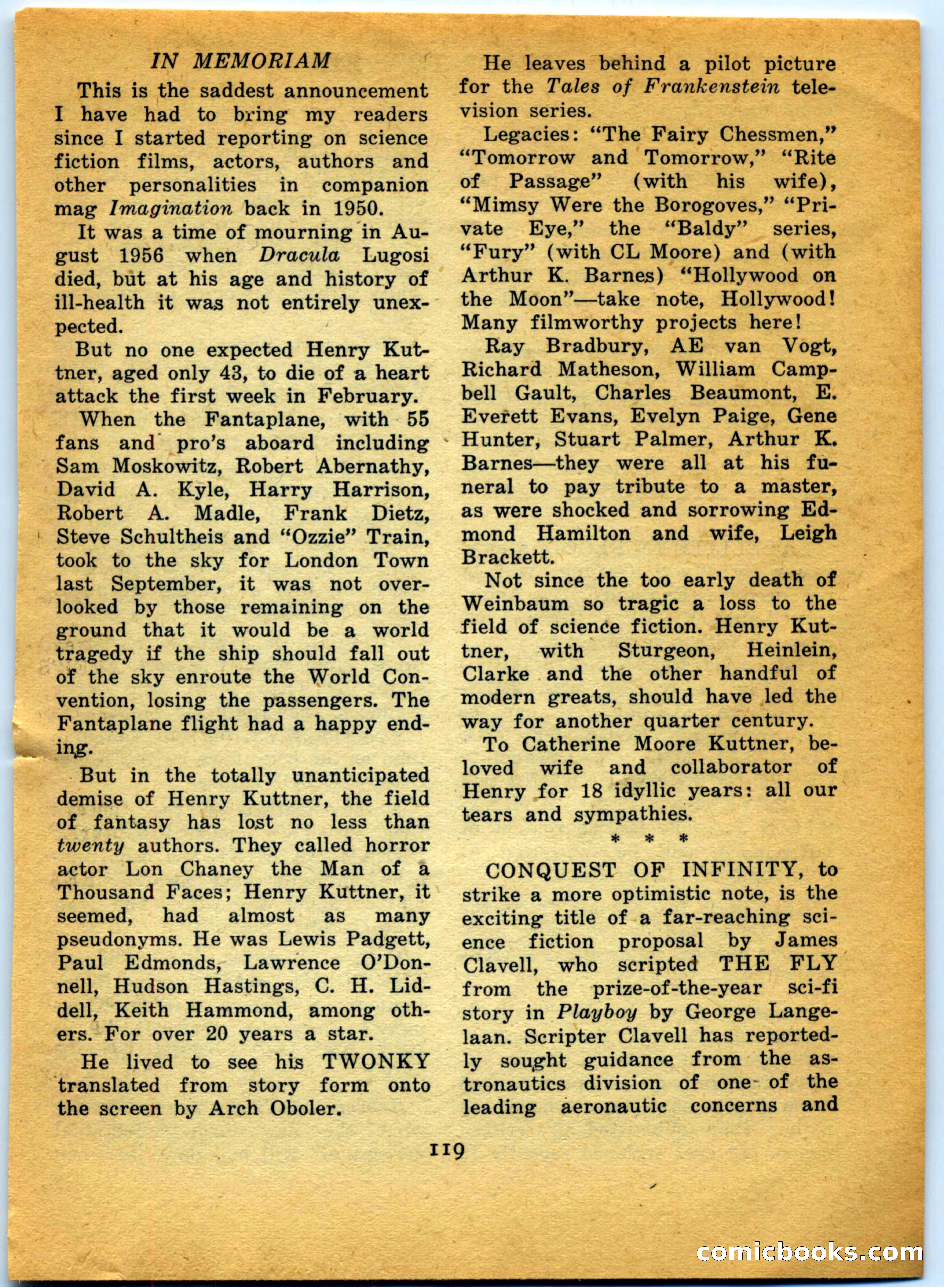 Space Travel, July 1958 — page 119 of 132