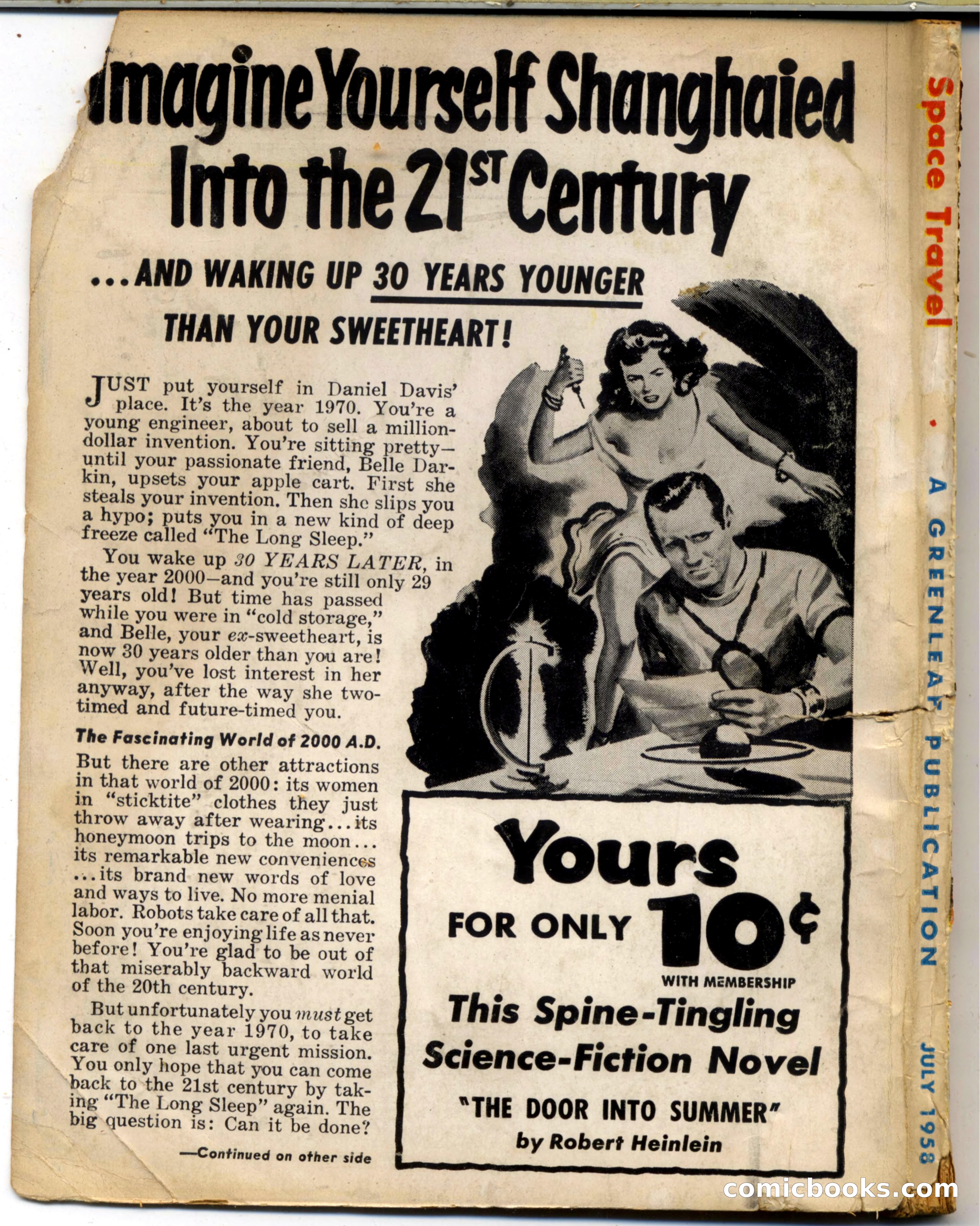 Space Travel, July 1958 — page 132 of 132