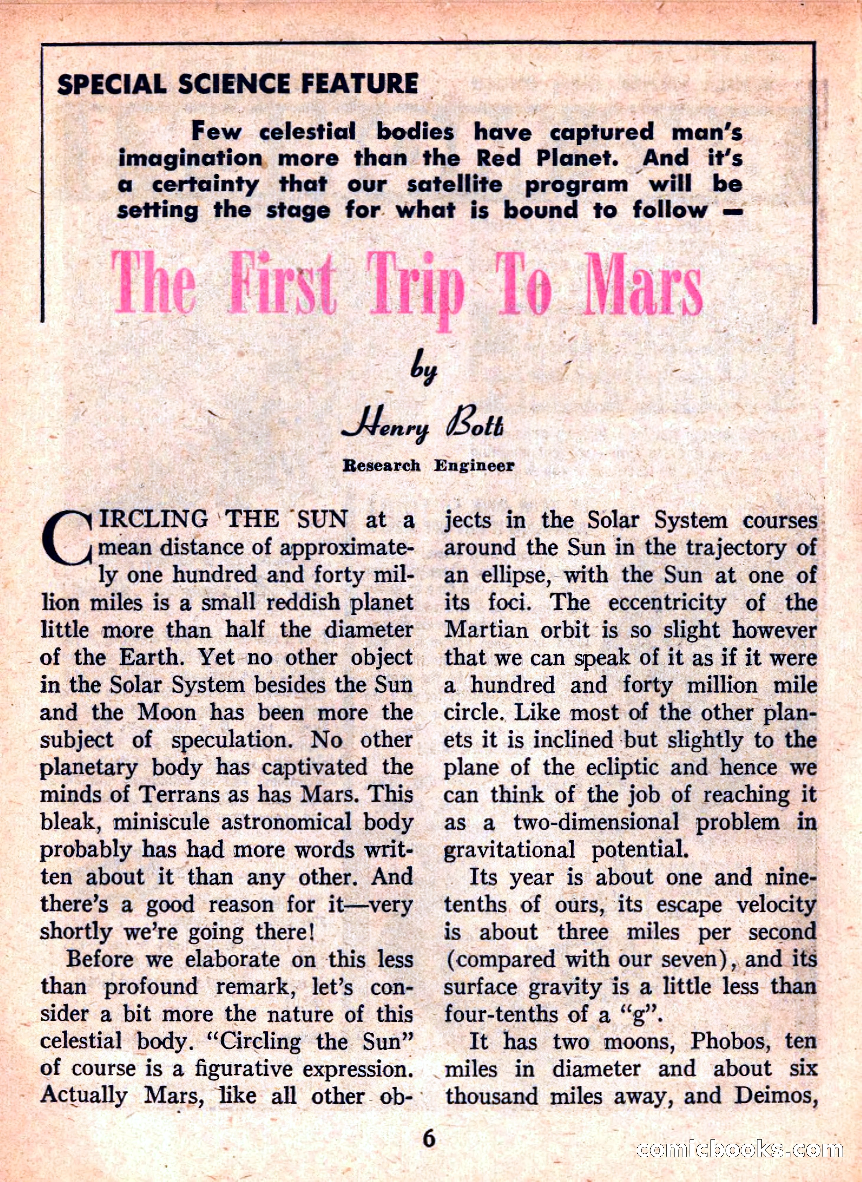 Space Travel, September 1958 — page 6 of 132