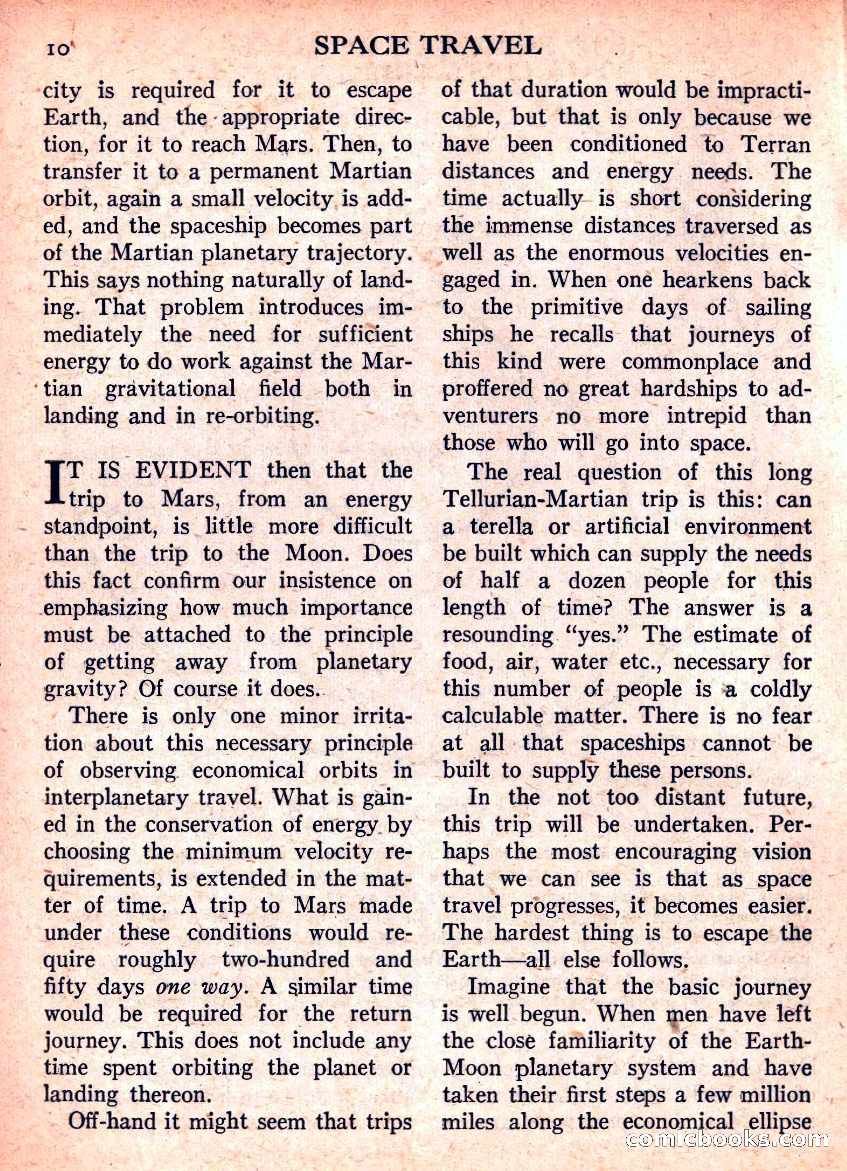 Space Travel, September 1958 — page 10 of 132