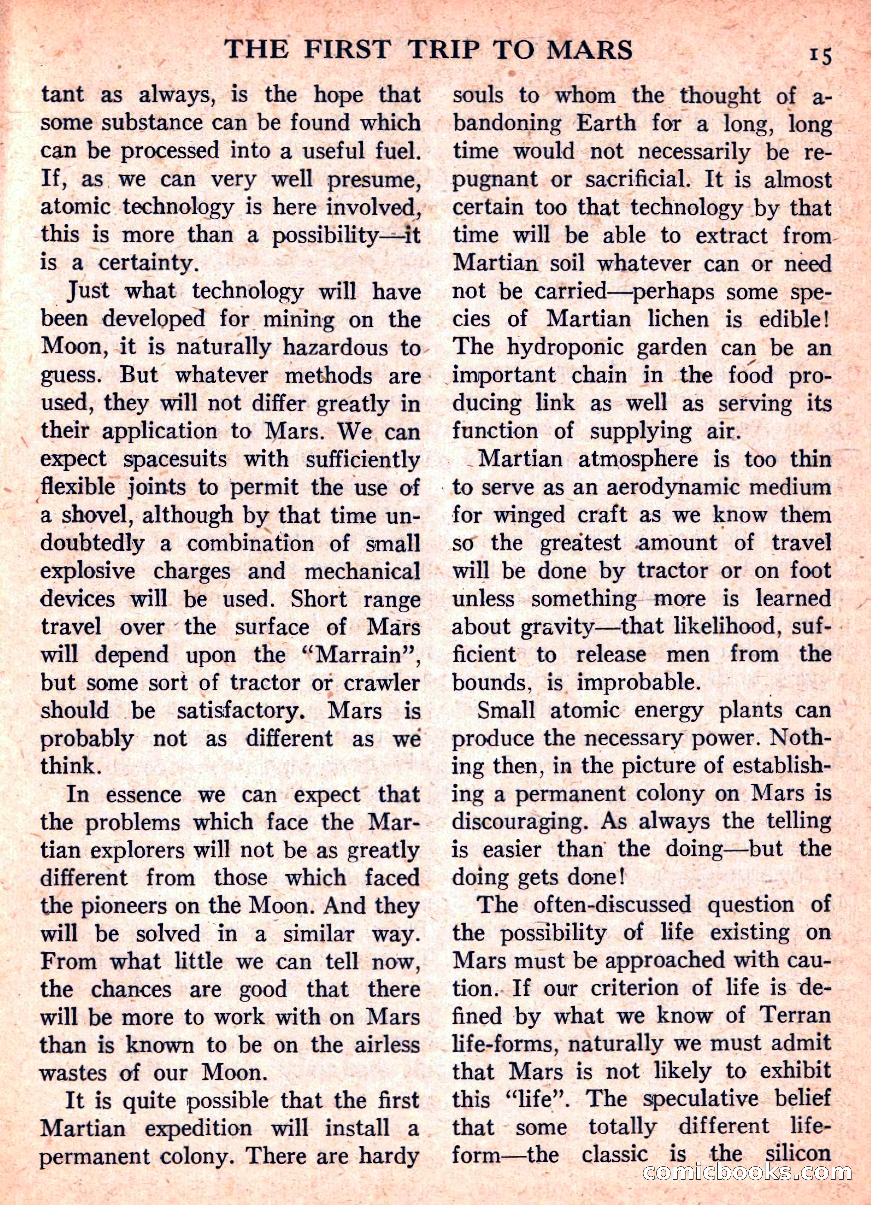 Space Travel, September 1958 — page 15 of 132