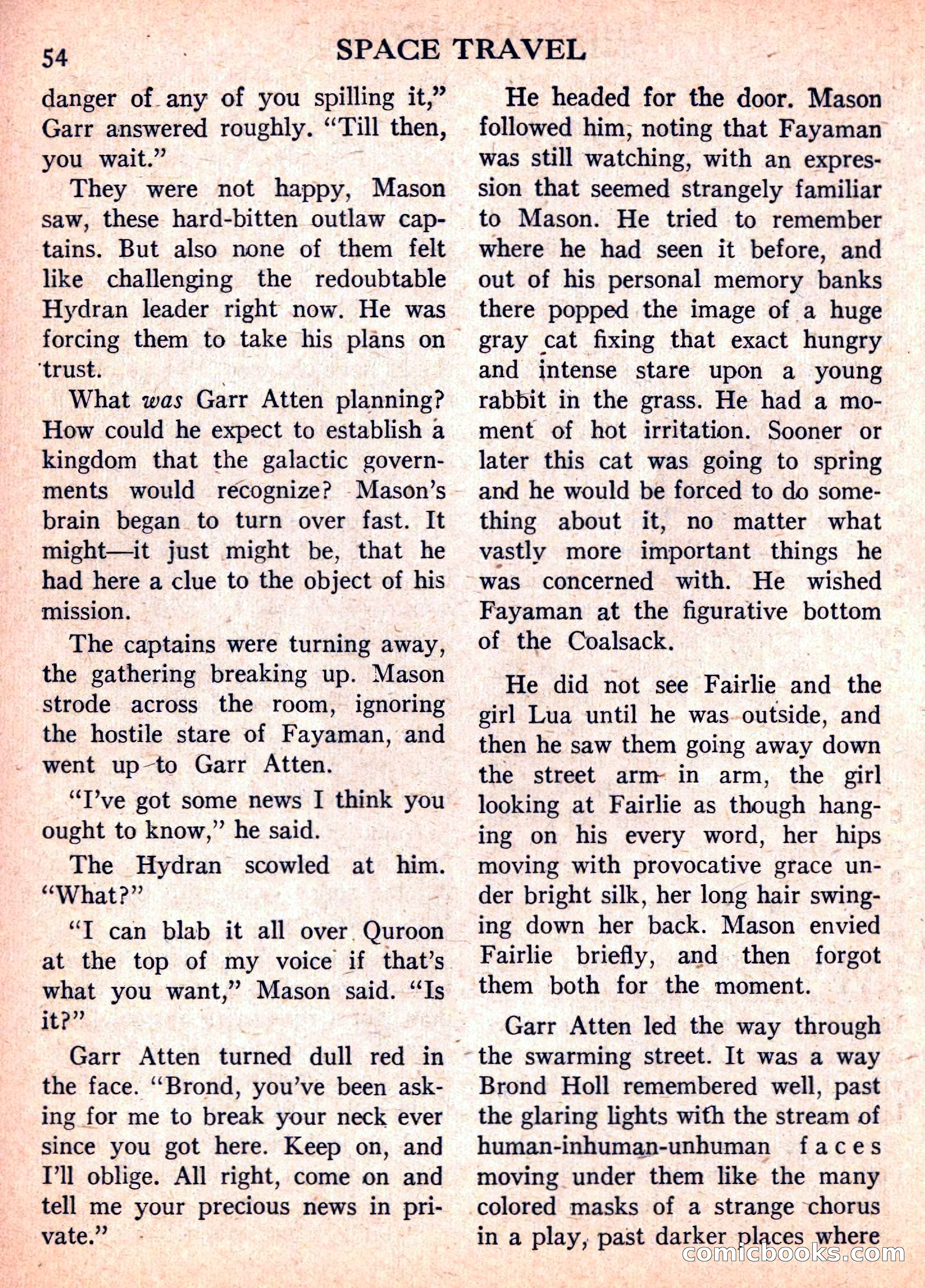 Space Travel, September 1958 — page 54 of 132