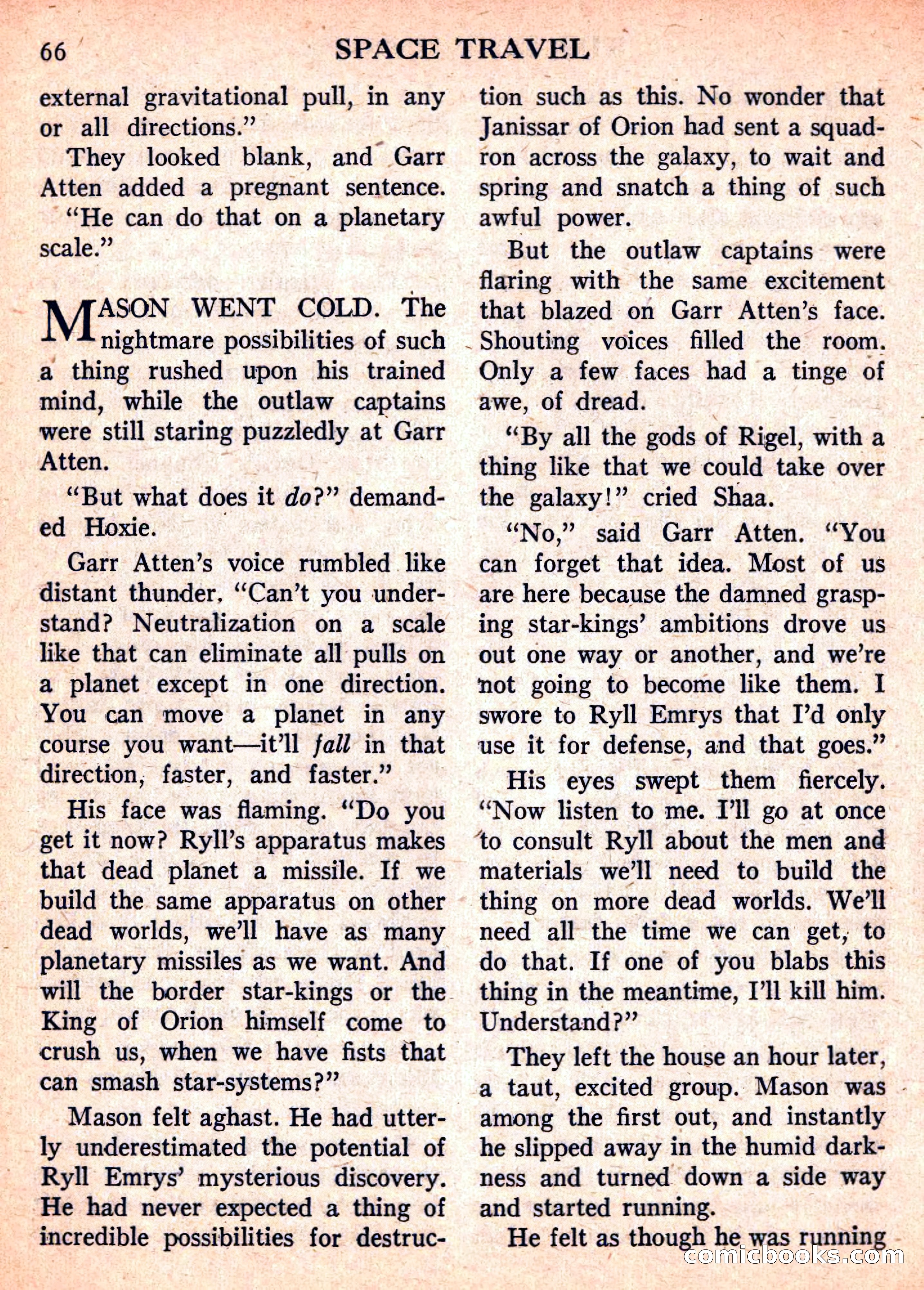 Space Travel, September 1958 — page 66 of 132