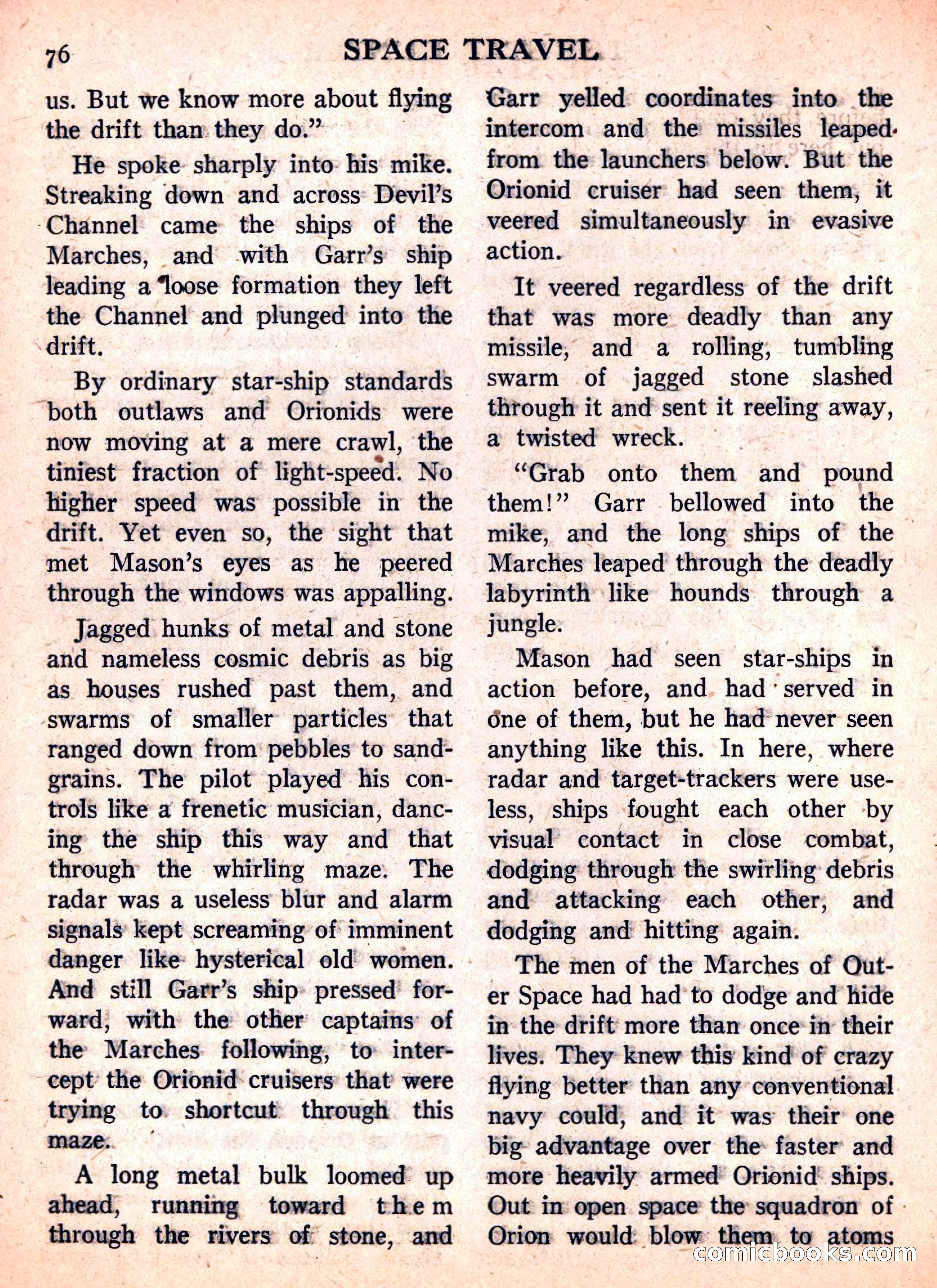 Space Travel, September 1958 — page 76 of 132