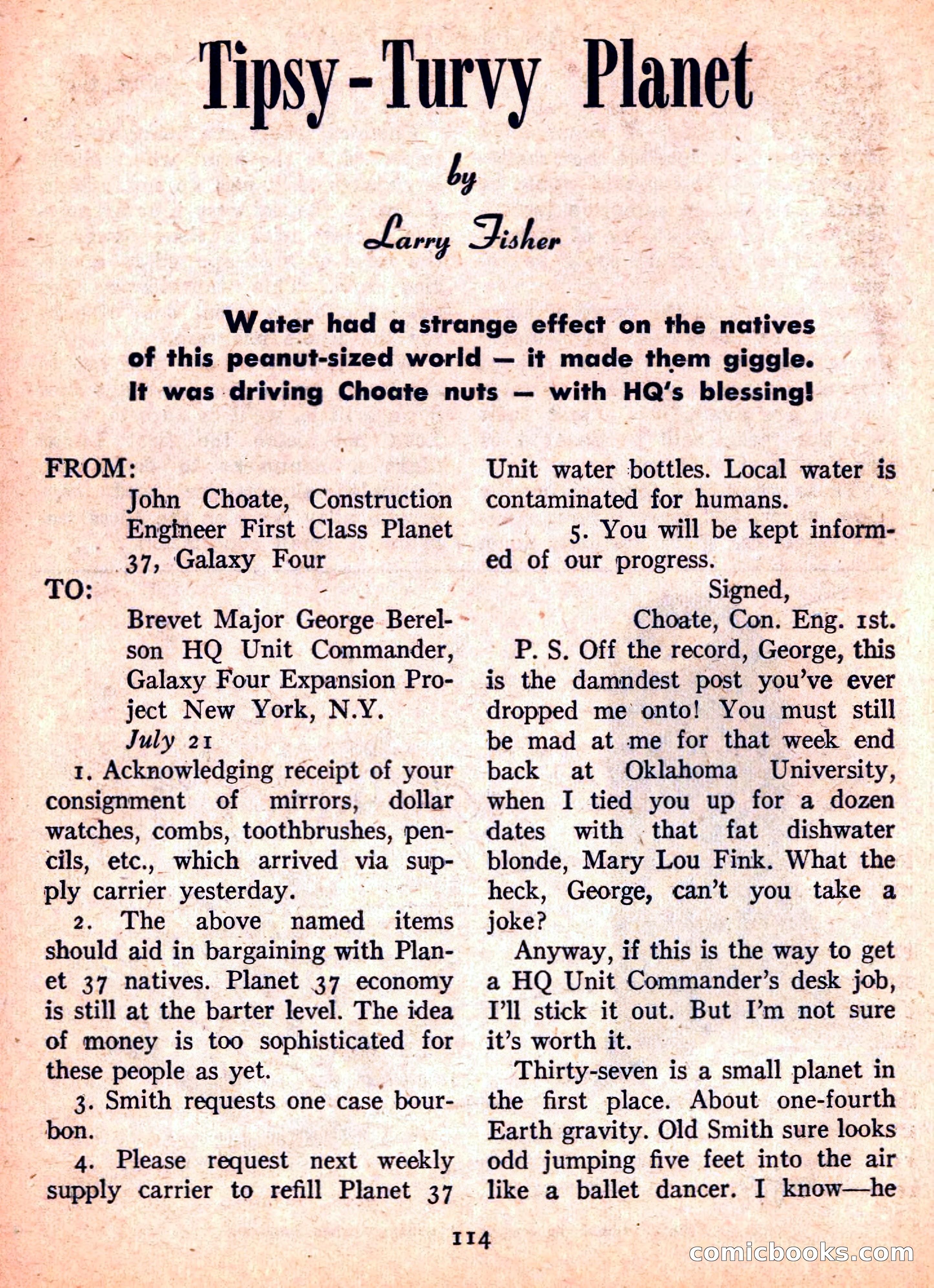 Space Travel, September 1958 — page 114 of 132