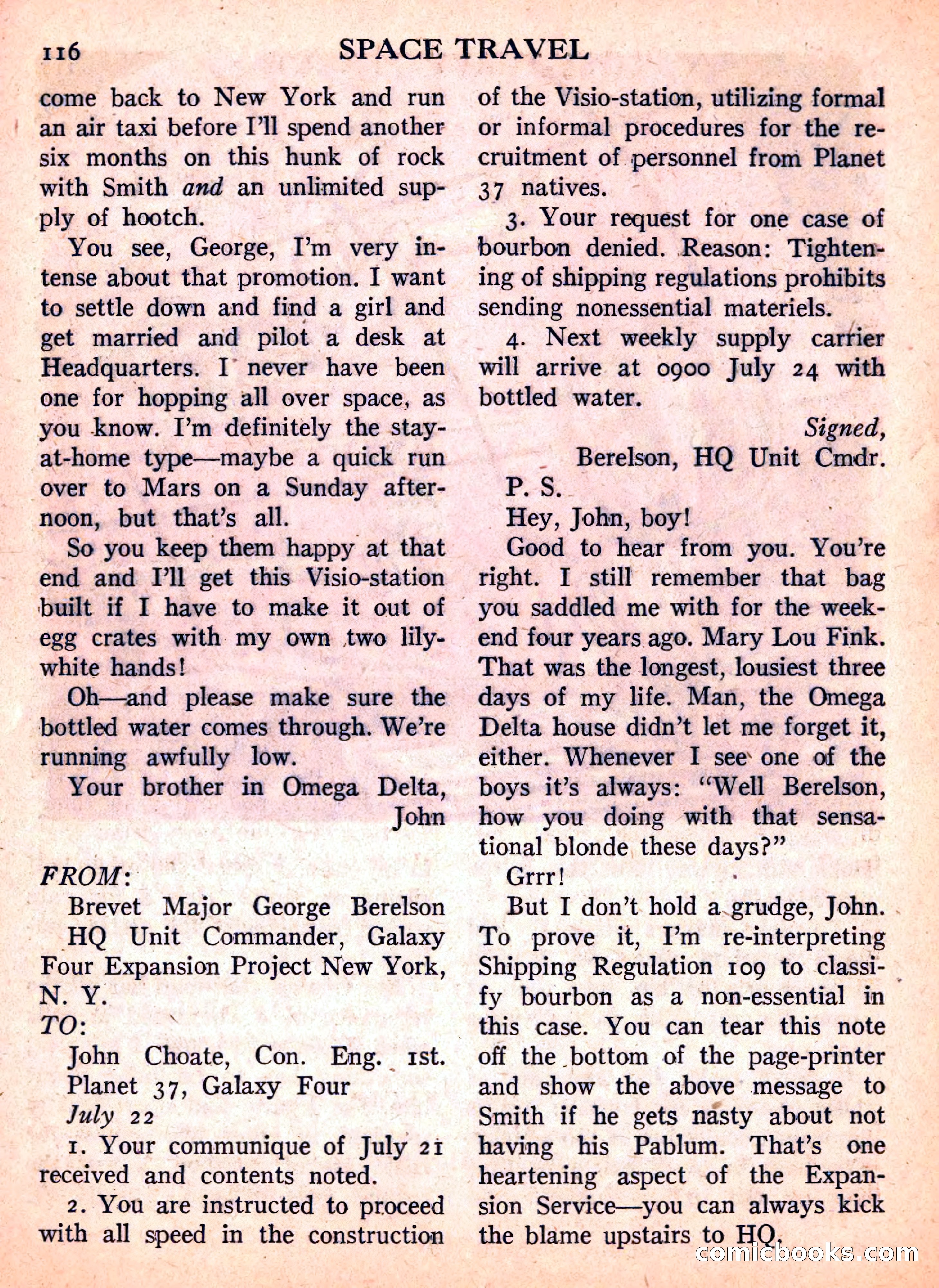 Space Travel, September 1958 — page 116 of 132