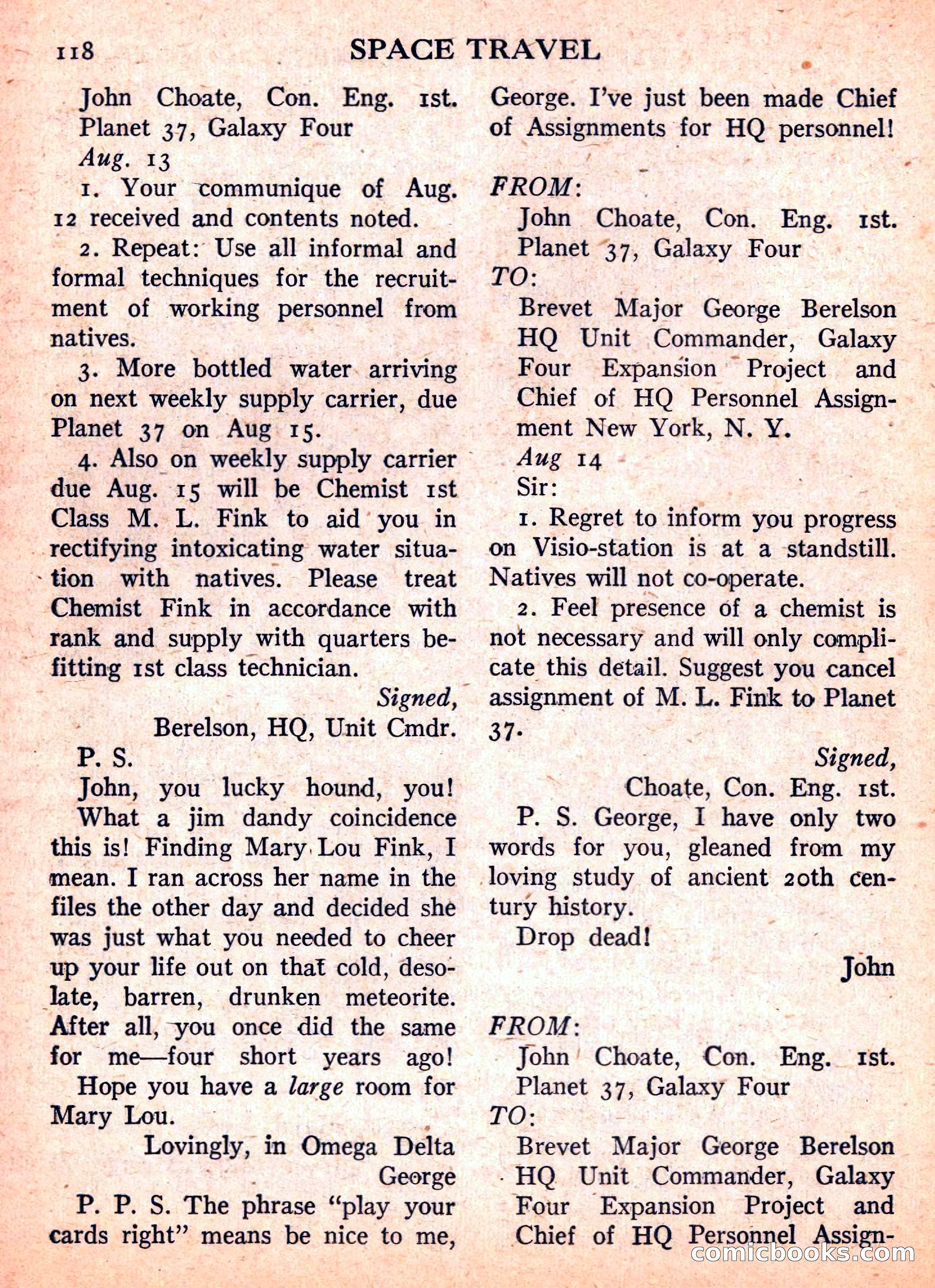 Space Travel, September 1958 — page 118 of 132