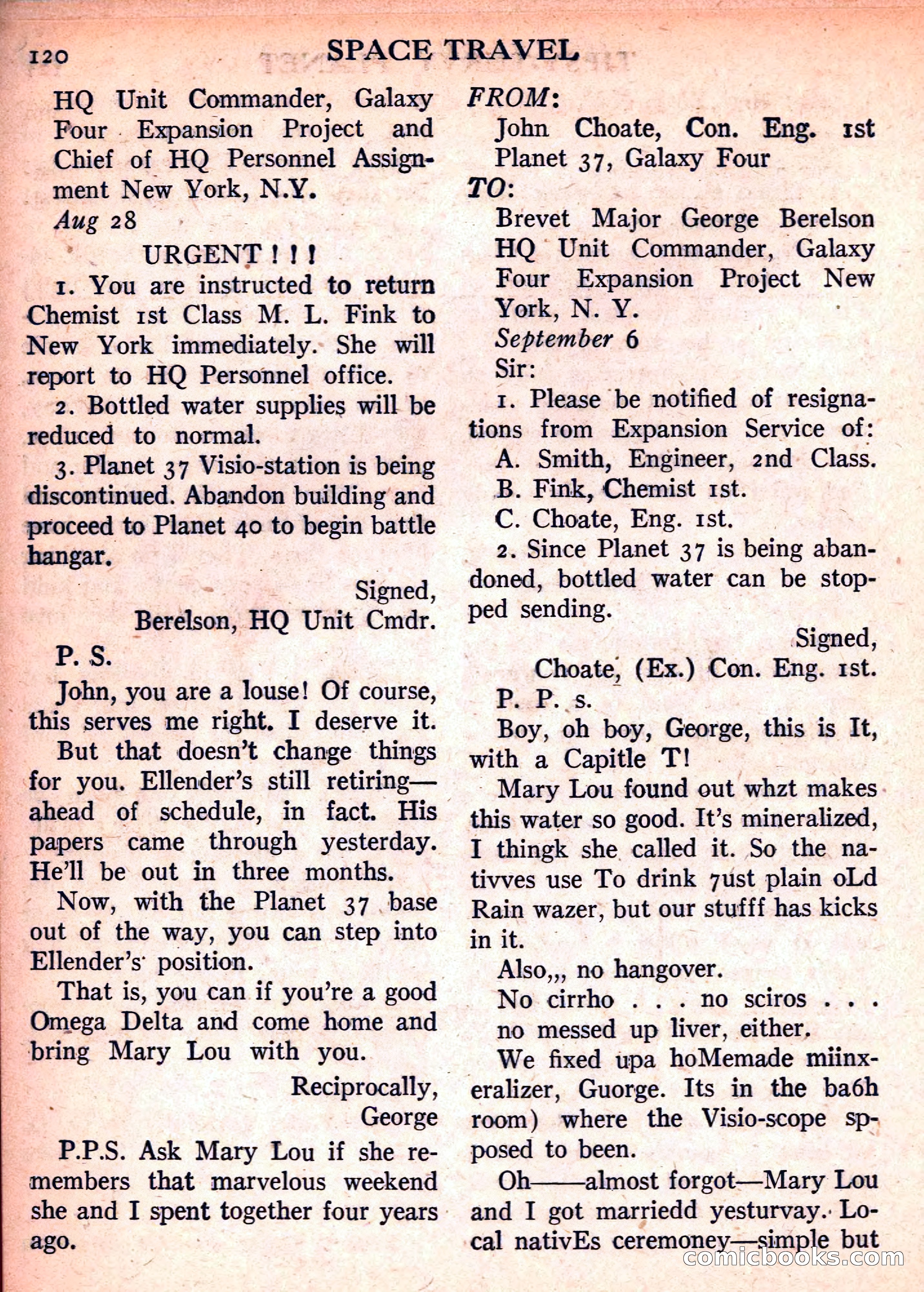 Space Travel, September 1958 — page 120 of 132