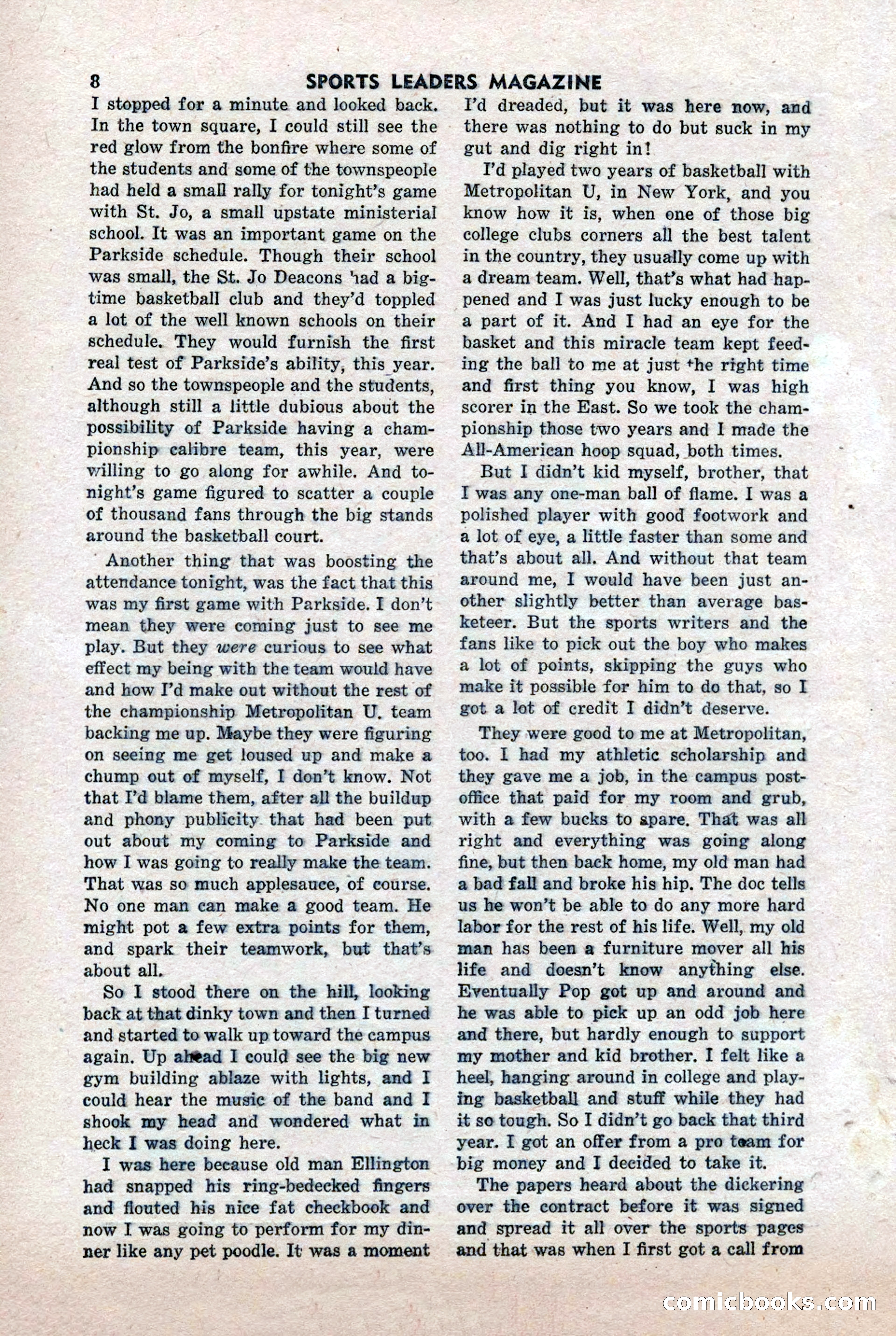 Sports Leaders Magazine, April 1948 — page 8 of 100