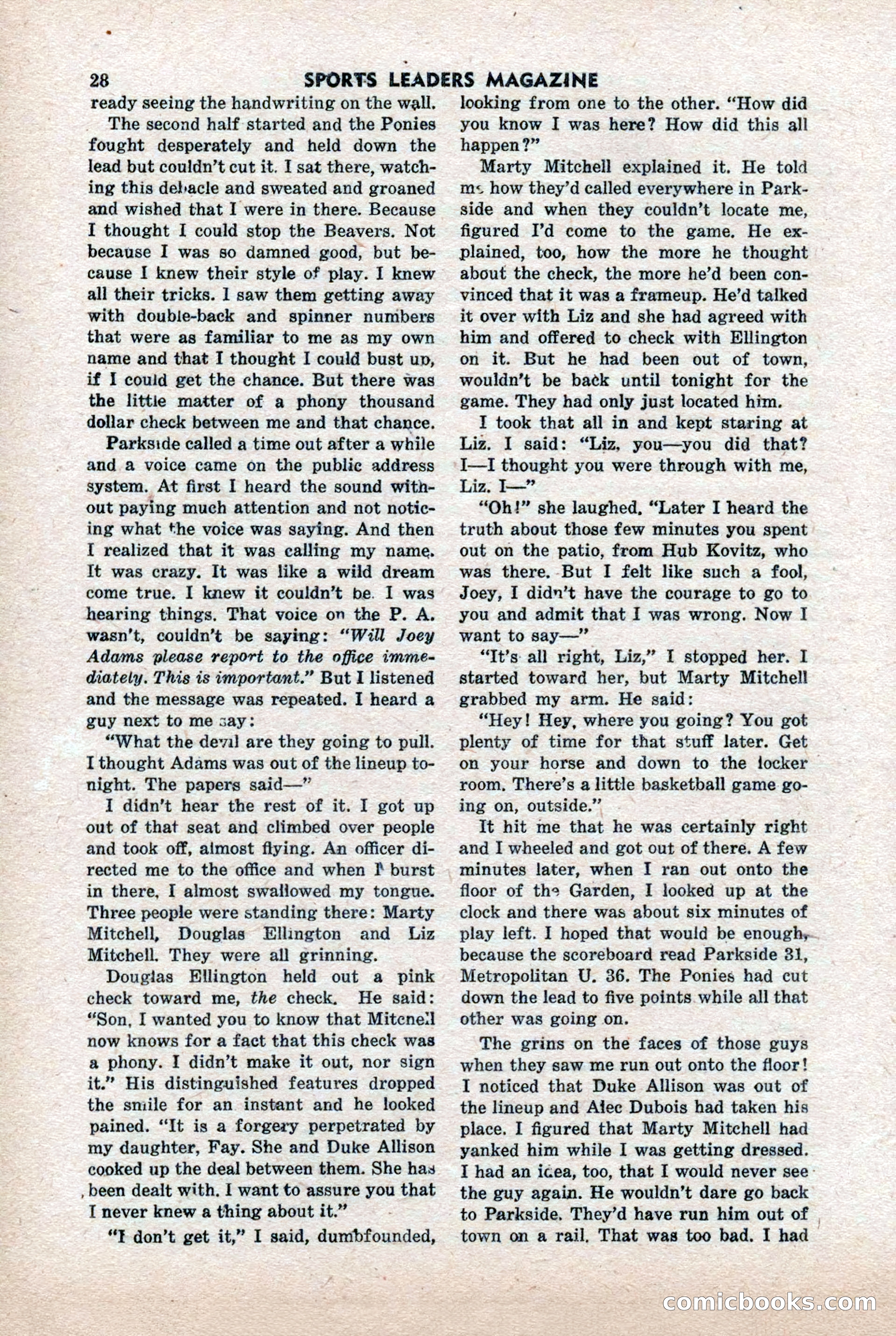 Sports Leaders Magazine, April 1948 — page 28 of 100