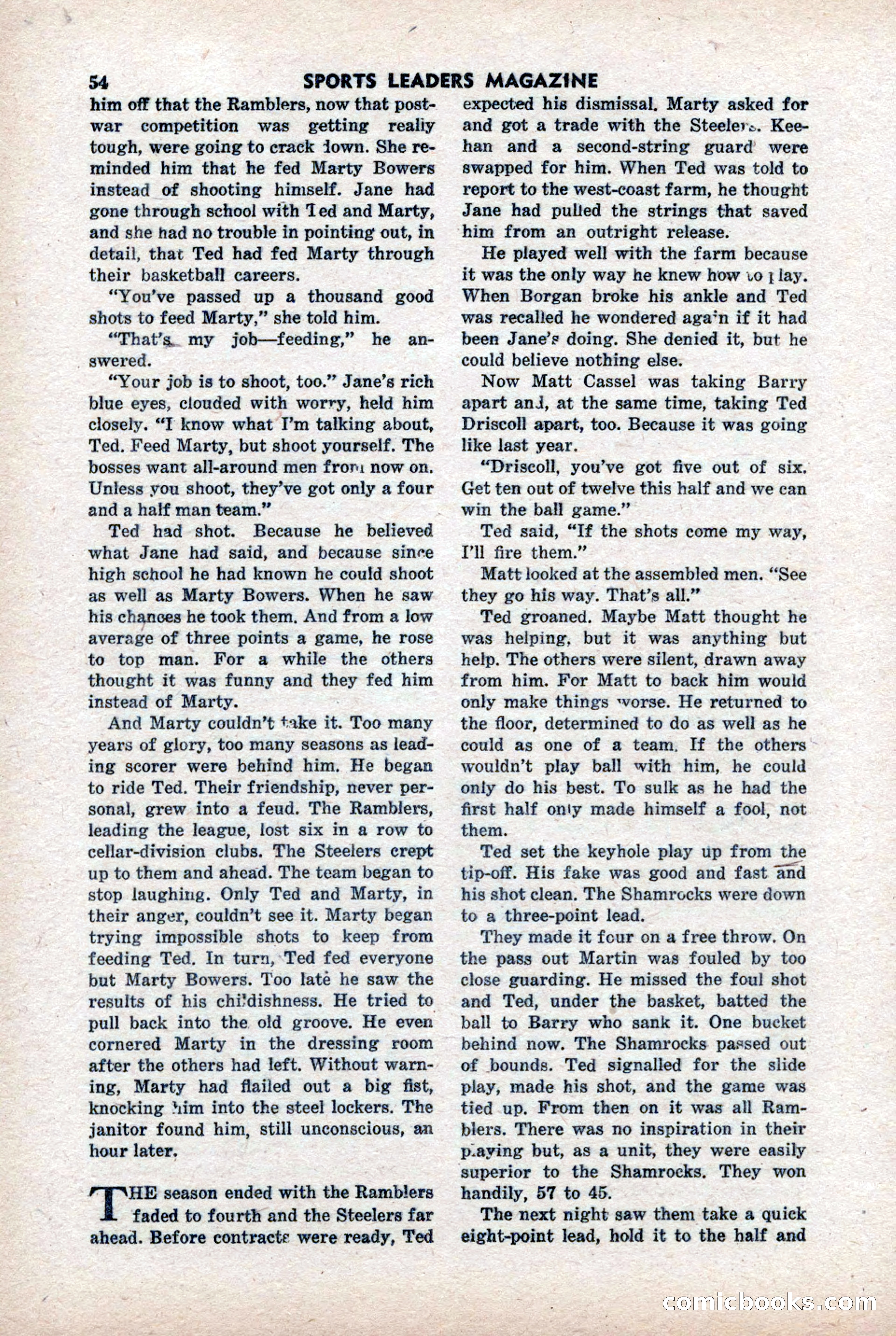Sports Leaders Magazine, April 1948 — page 54 of 100